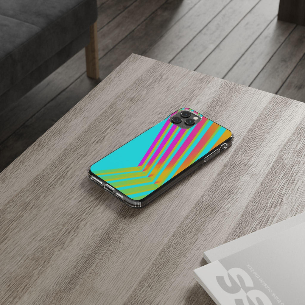 Abstract Pattern With Vibrant Color Clear Cases