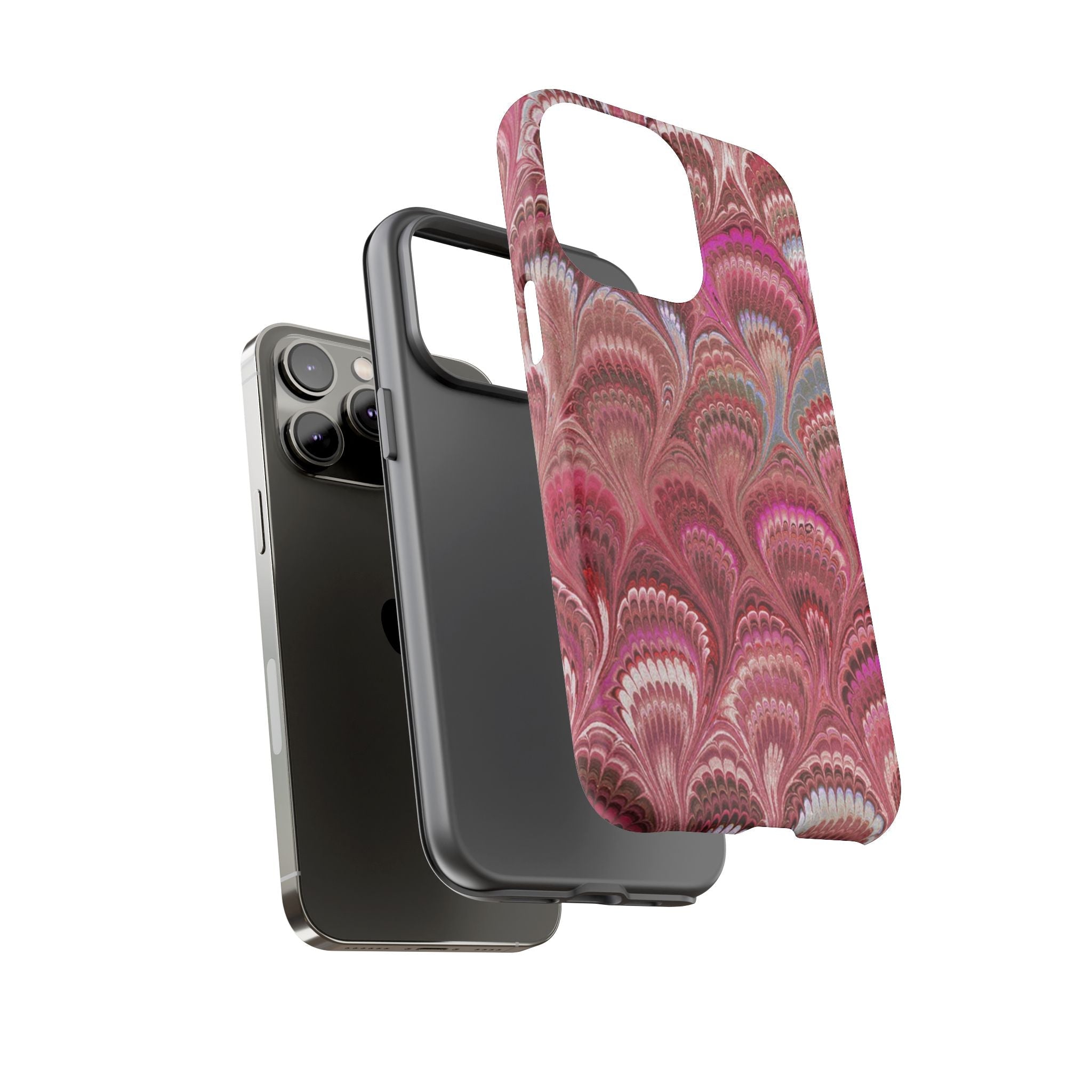 Shades of Pink Marbled Phone Case —  Dual Layer - Tough Protective Phone Cover