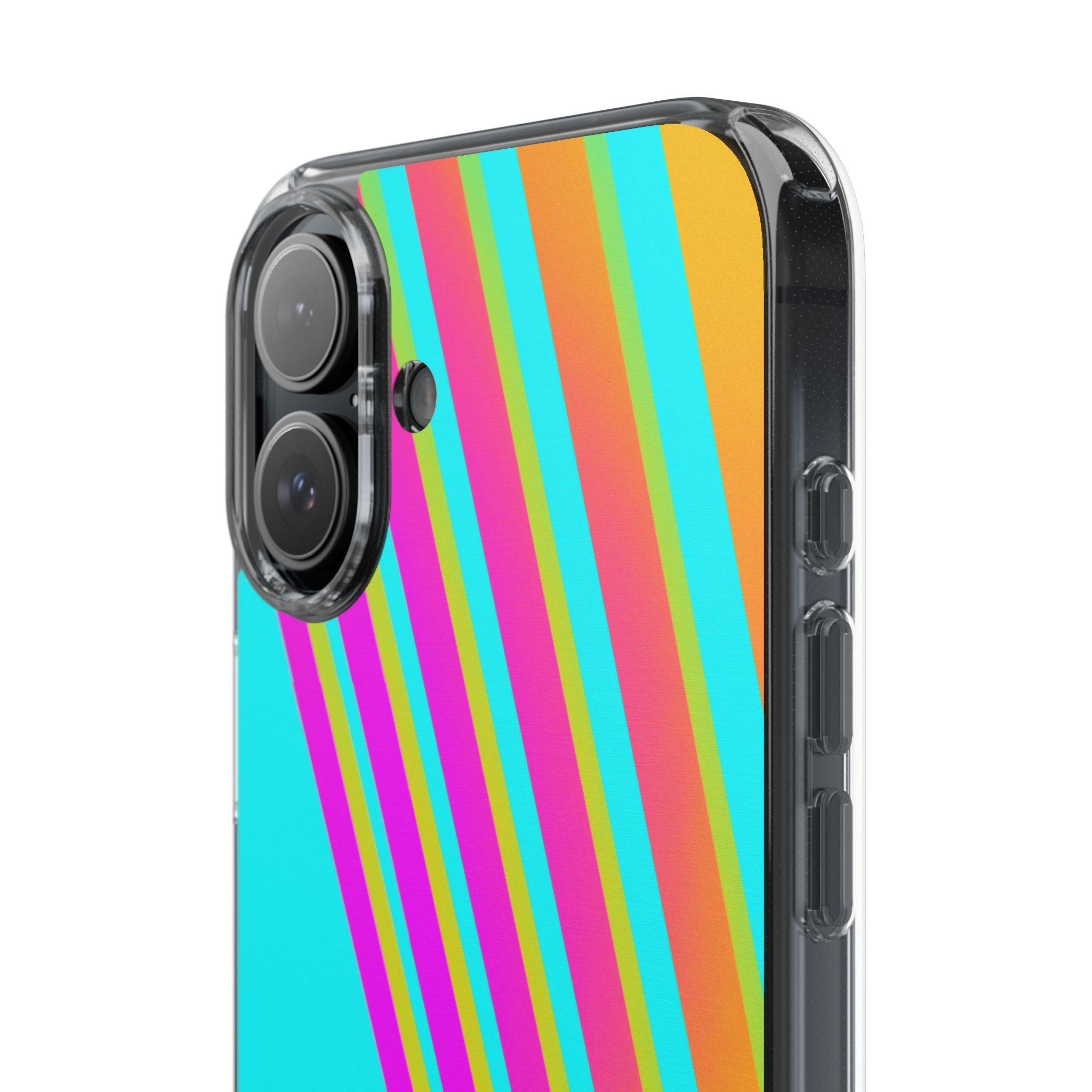 Abstract Pattern With Vibrant Color Clear Cases