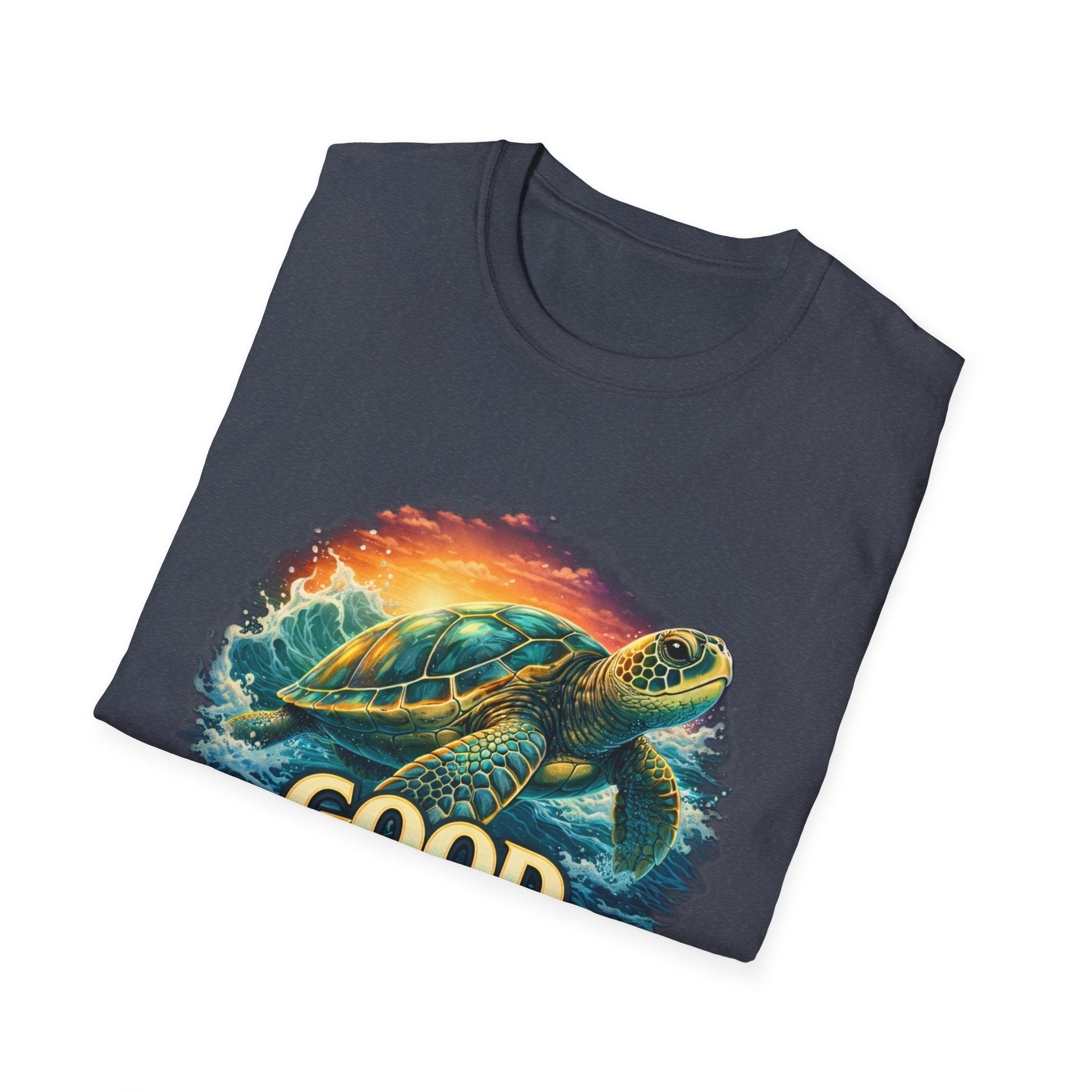 Sea Turtle 'Good Vibes' T-Shirt — Coastal Summer Surf Tee