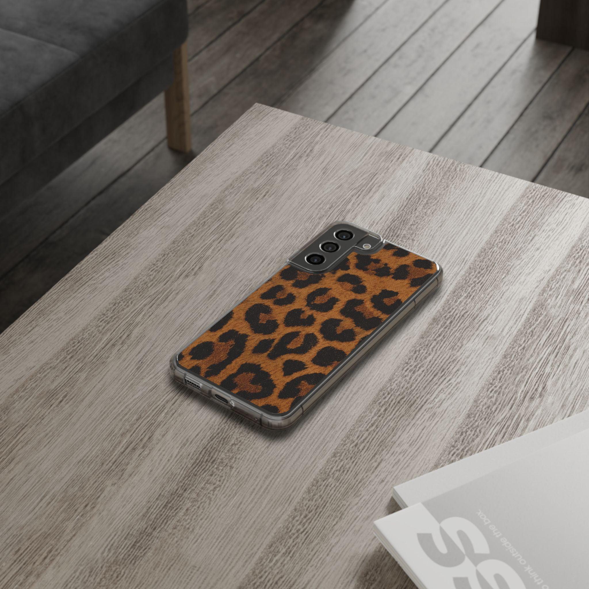 Clear Cases Cheeta Print