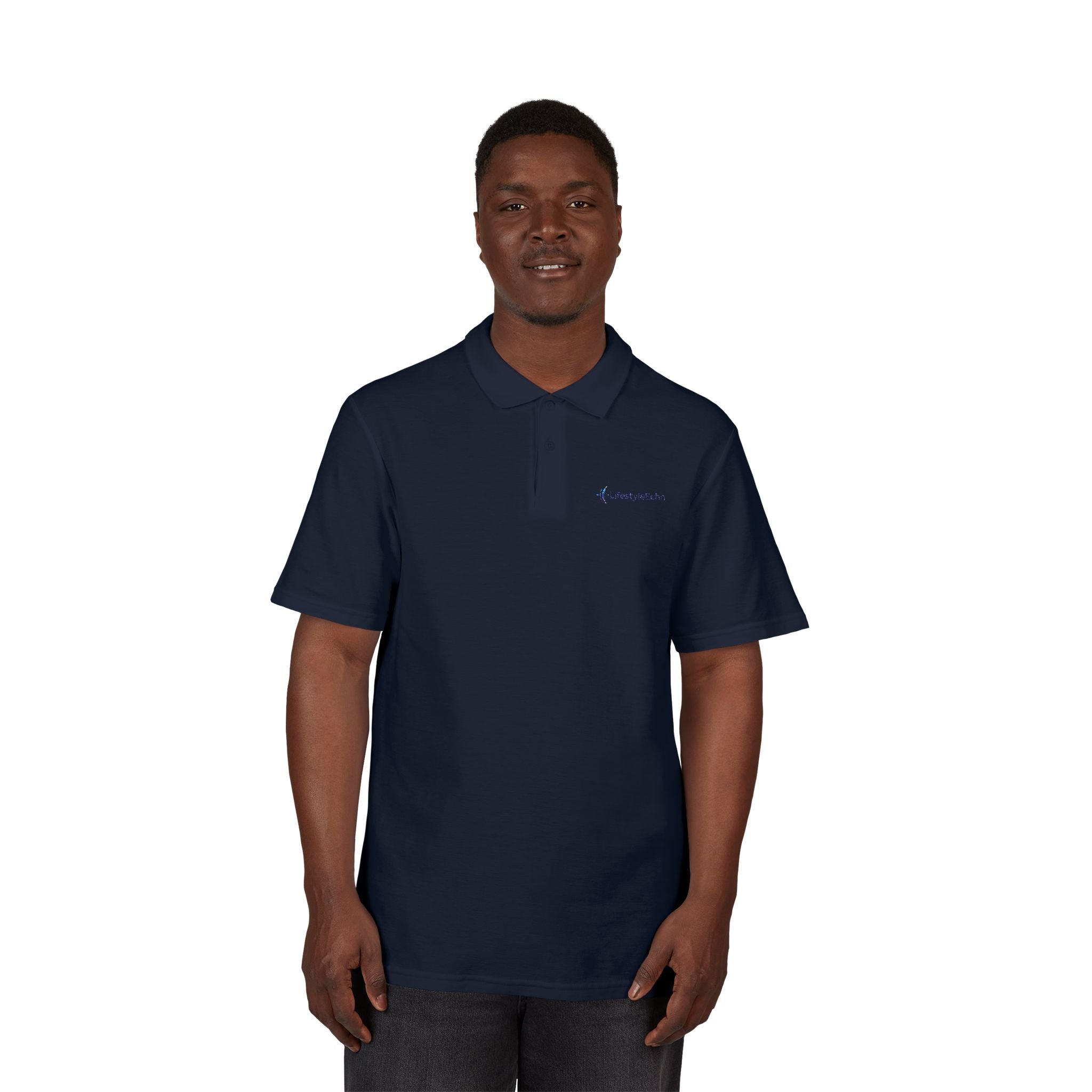 Embroidered Classic Pique Polo — LifestyleEchol Chest Logo