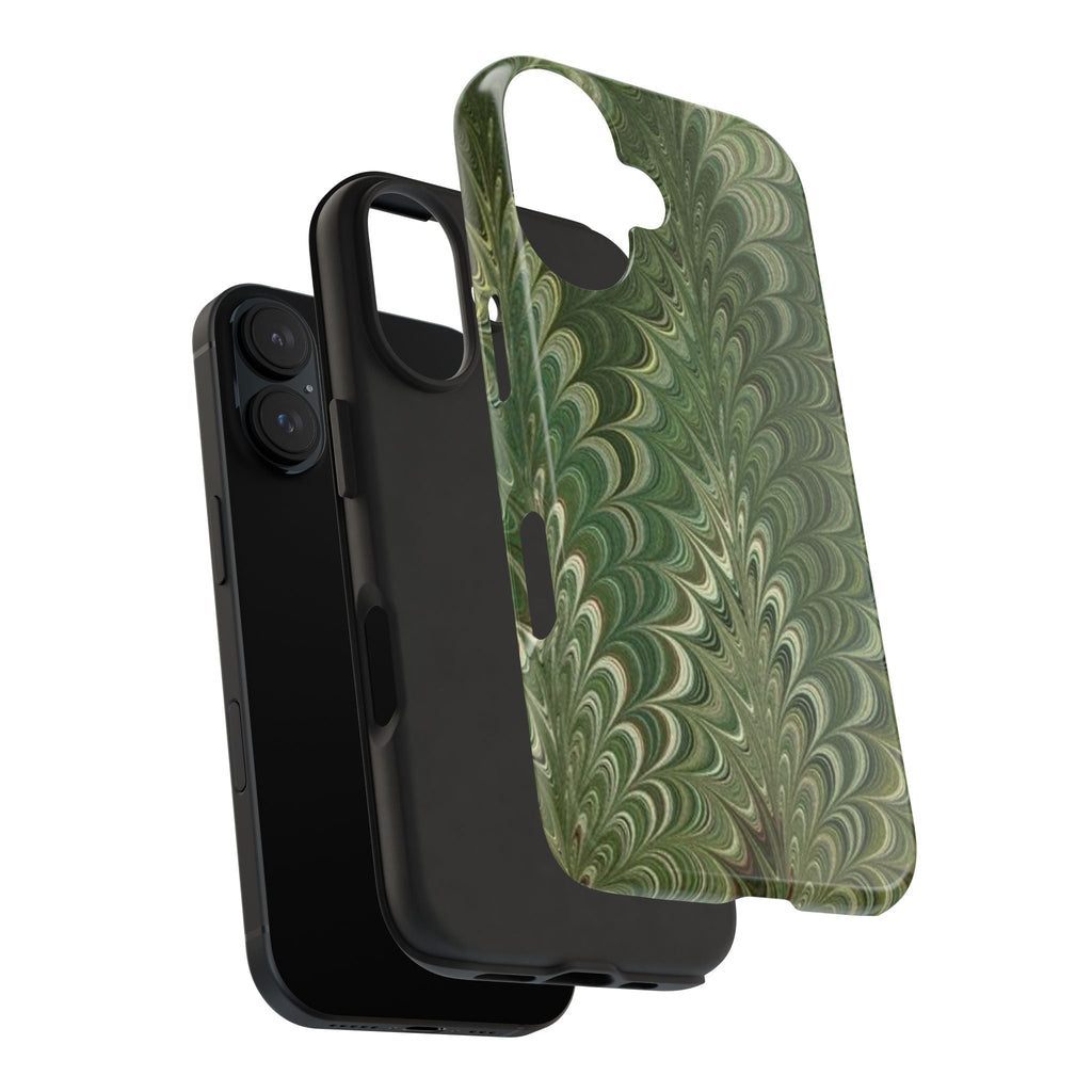 Deep Green Marble Italian Durable Phone Case