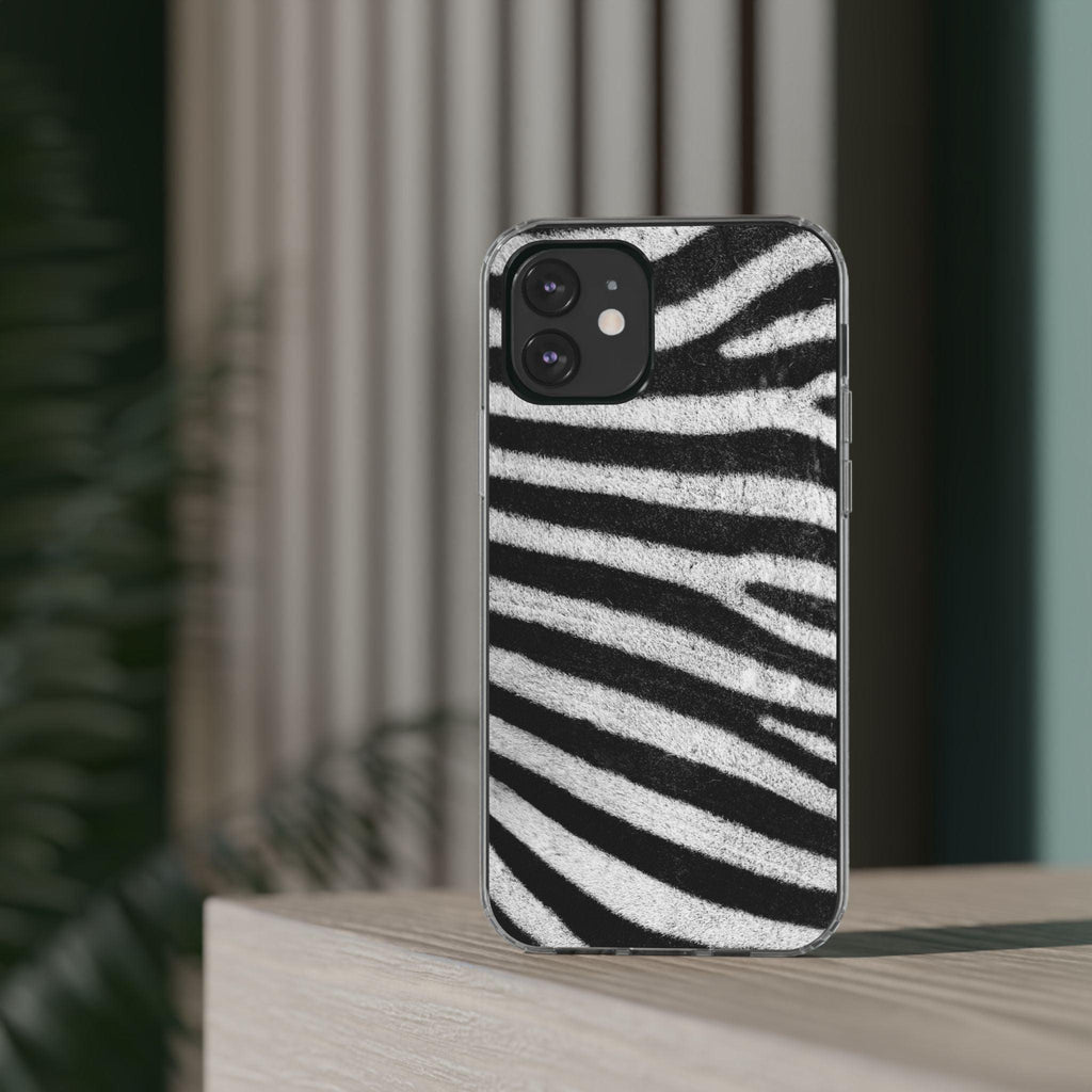 Clear Cases Black and White Zebra Stripes