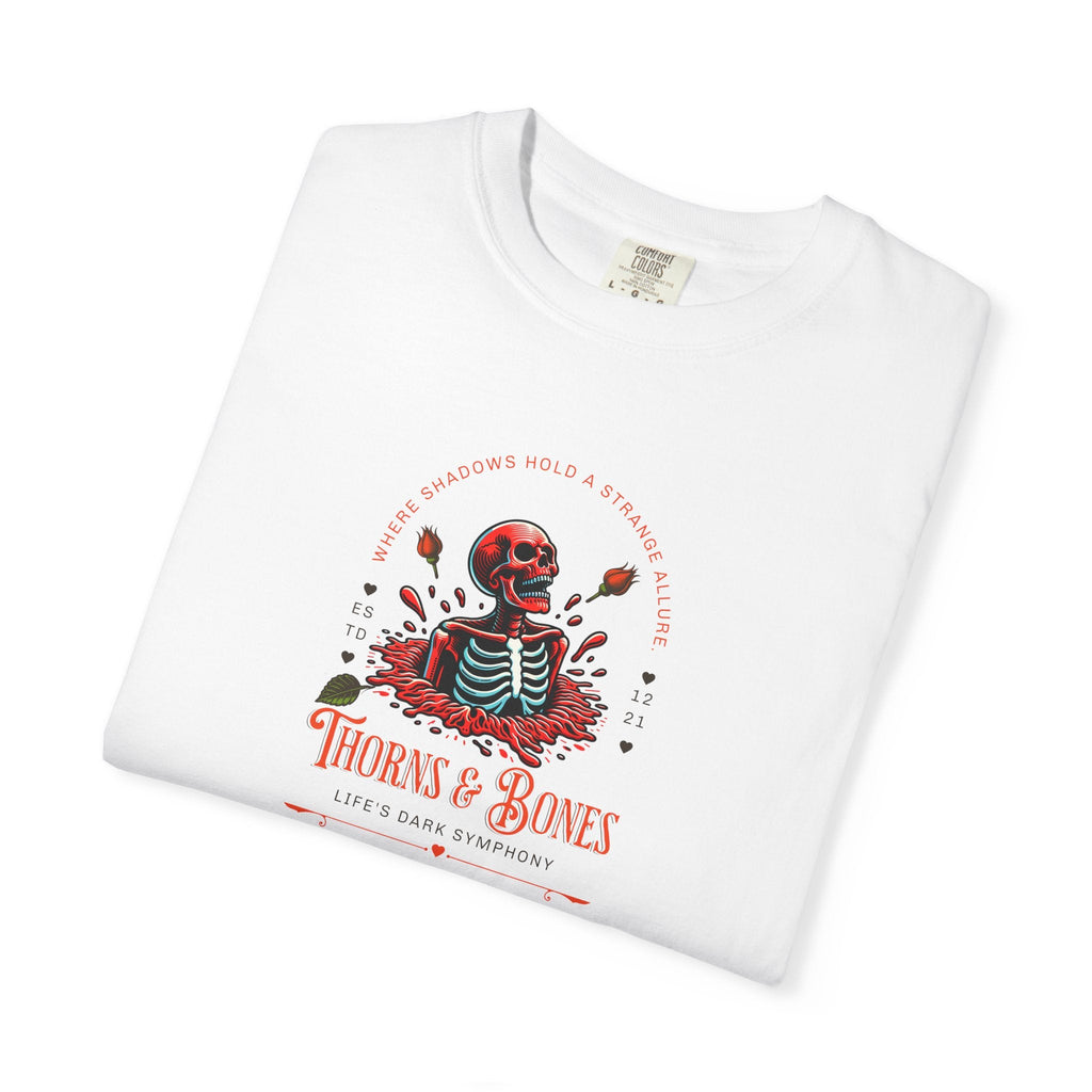 Skeleton Tee - Thorns and Bones Comfort Colors - DipaliZ