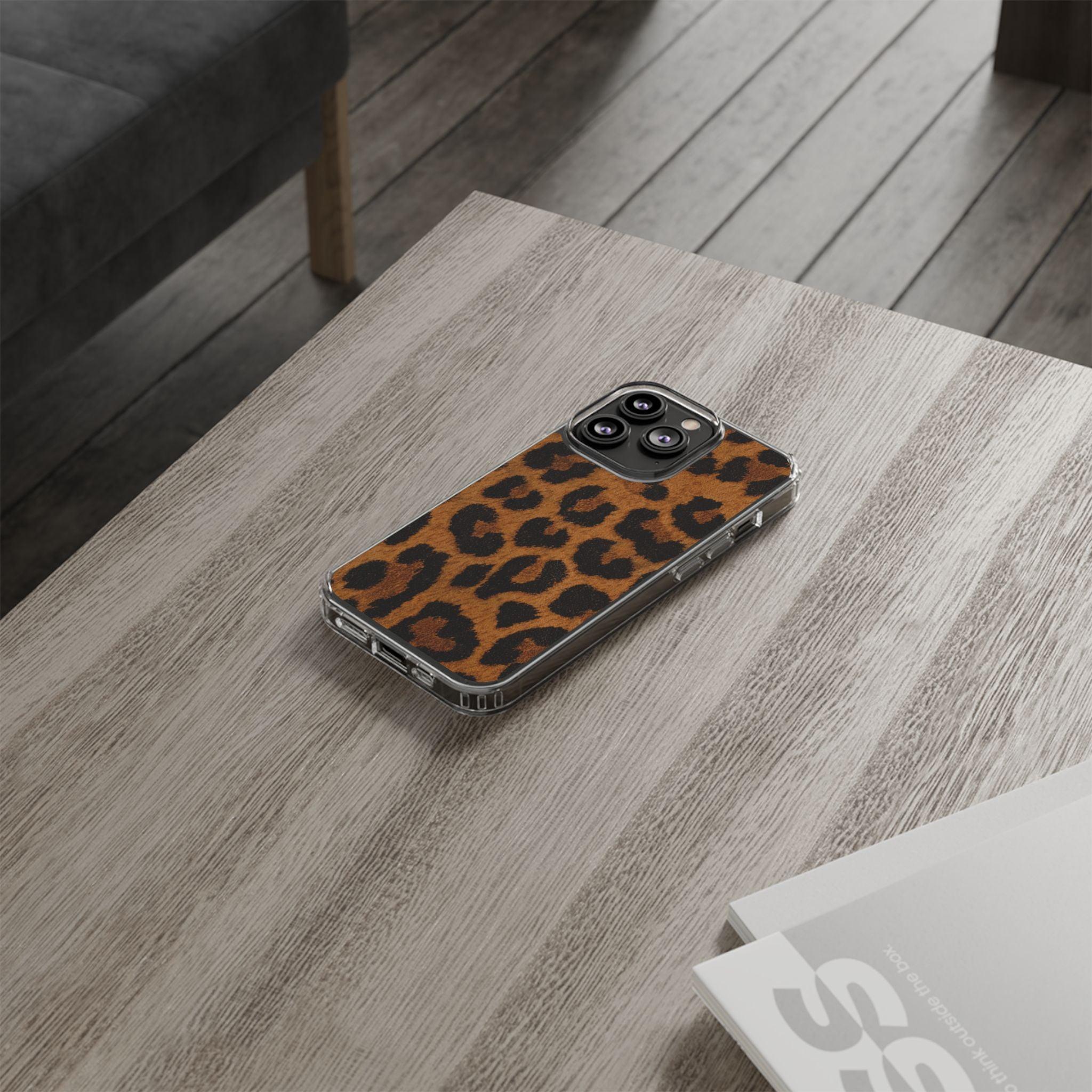 Clear Cases Cheeta Print