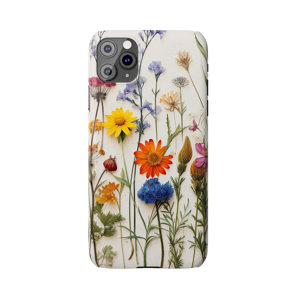 Floral Phone Cases, Pressed Flowers Design, iPhone 17 Case, Botanical Phone Accessories