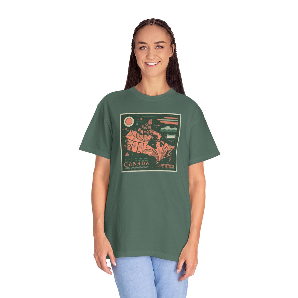 Map Of Canada Tee - Canada Day Celebration Comfort Colors - DipaliZ