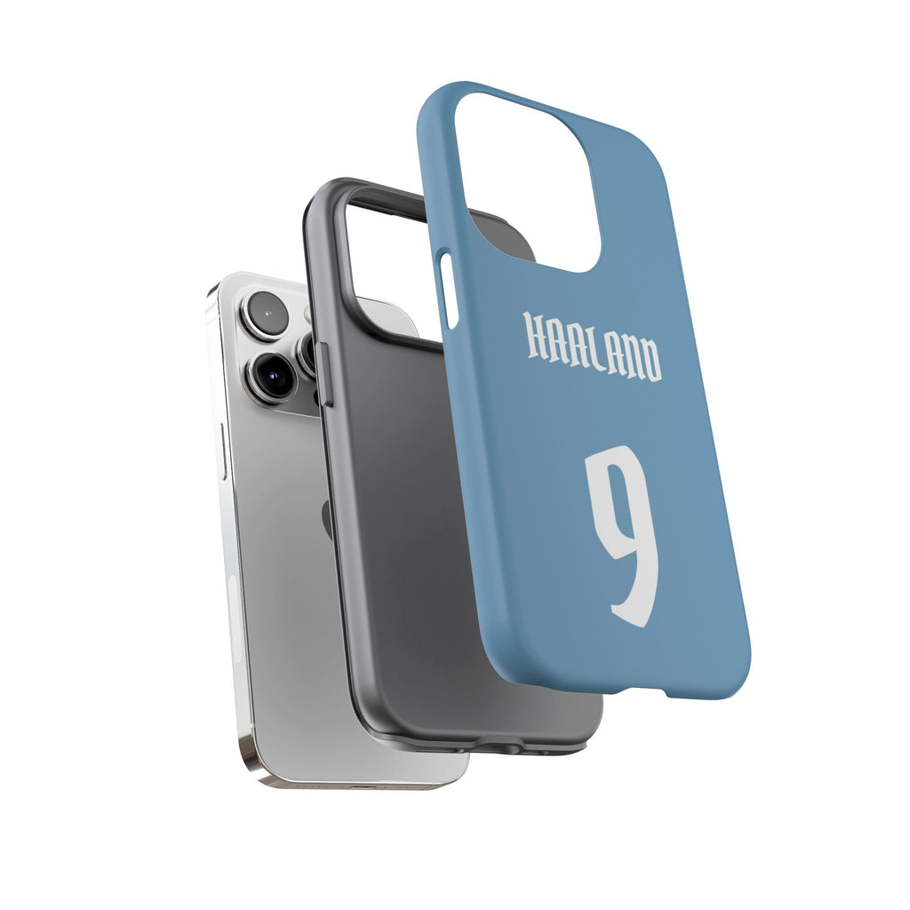 Erling Haaland PowerStrike – Rugged Dual-Layer Protection & Slim Profile | Compatible with iPhone 8 to 16 Pro Max & Samsung Galaxy S10 to S25 Ultra