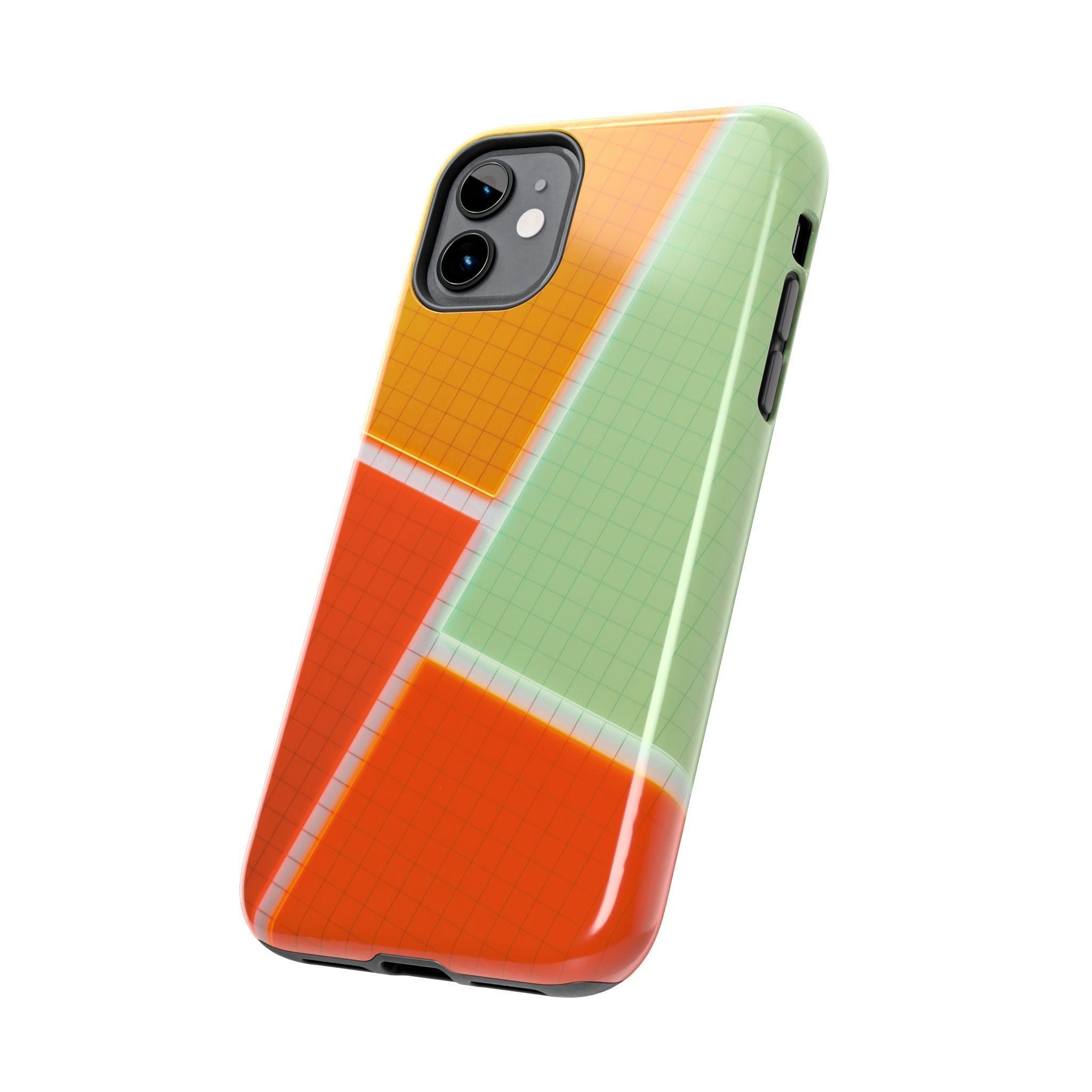 Four Colors Blocks With Shades Tough Phone Cases