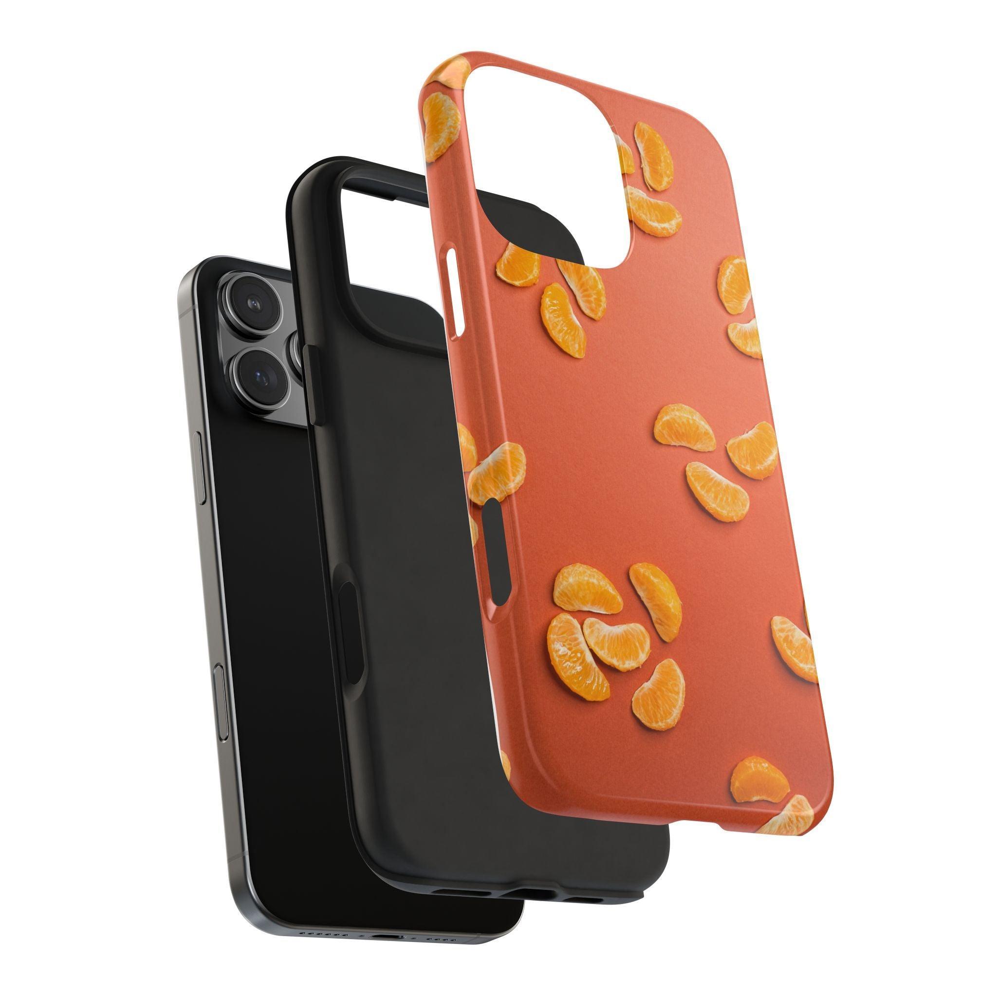 Peal Oranges printed Tough Phone Cases