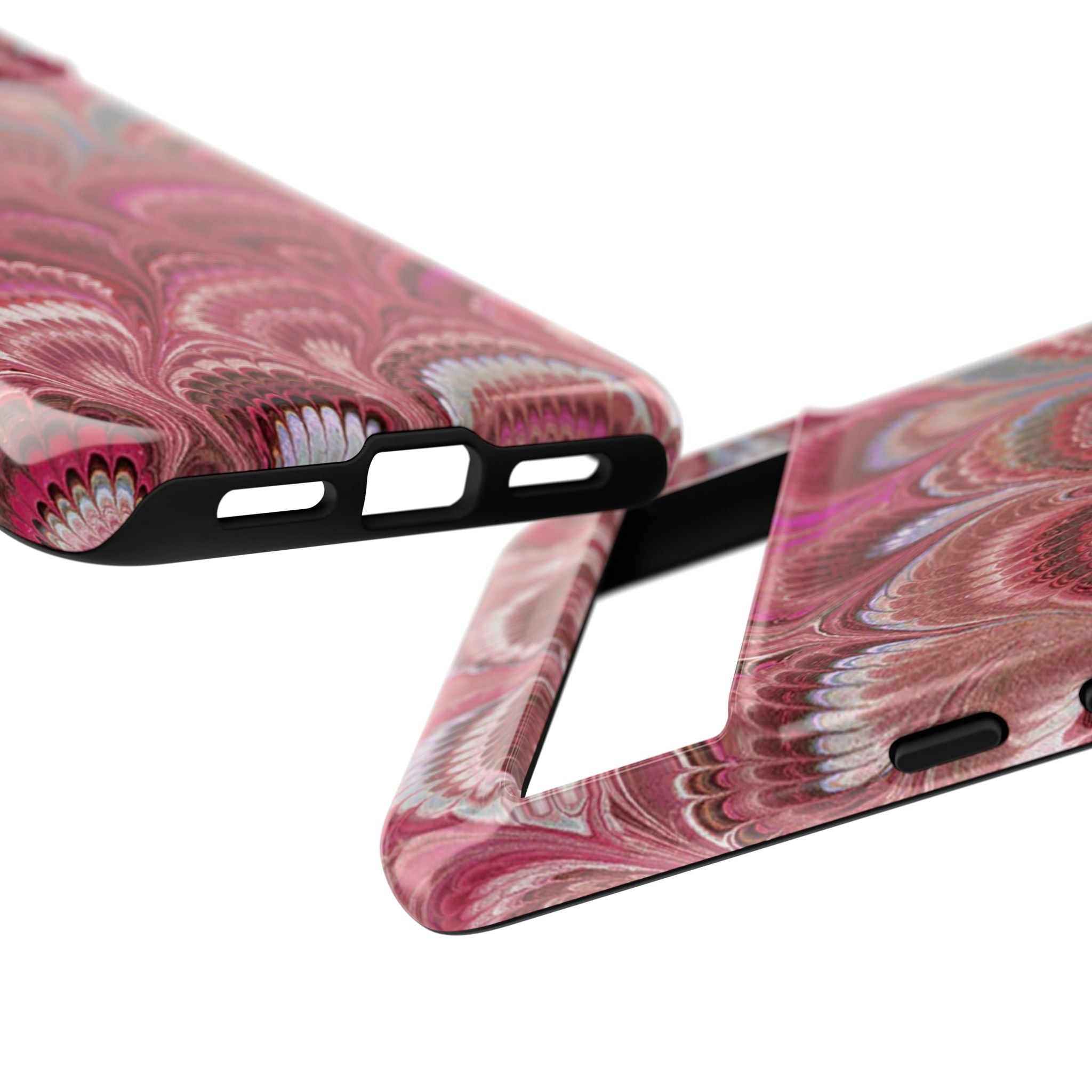 Shades of Pink Marbled Phone Case —  Dual Layer - Tough Protective Phone Cover