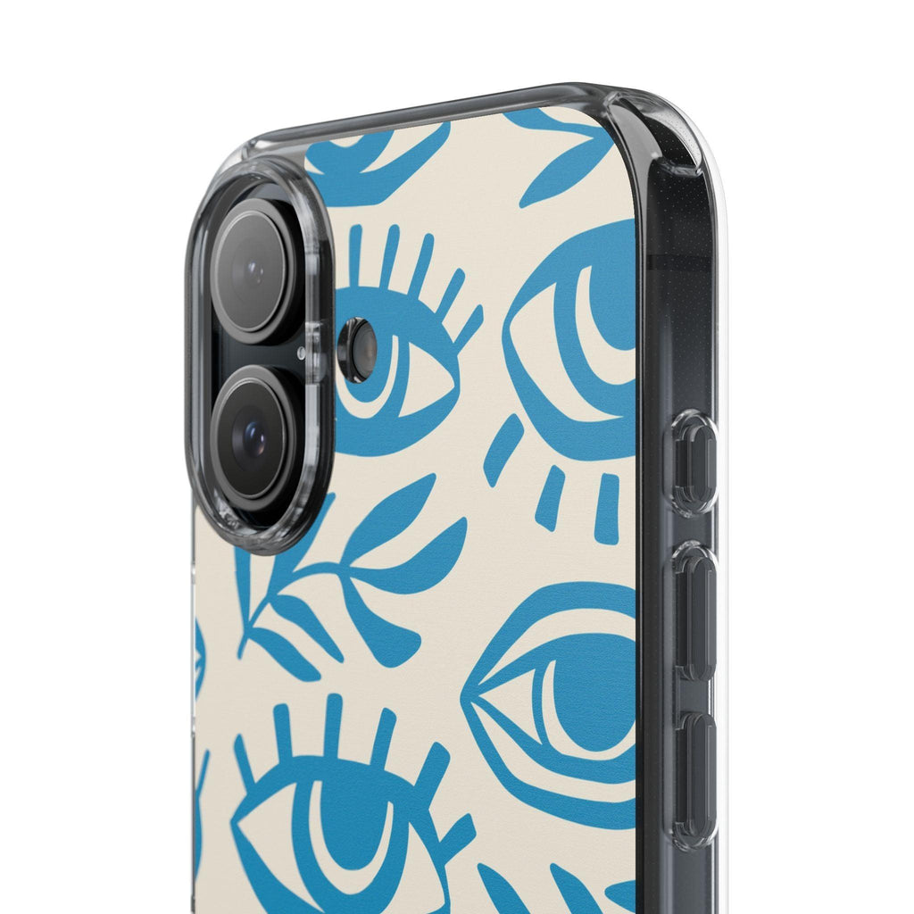 Eyes And Leaves  Pattern Clear Cases