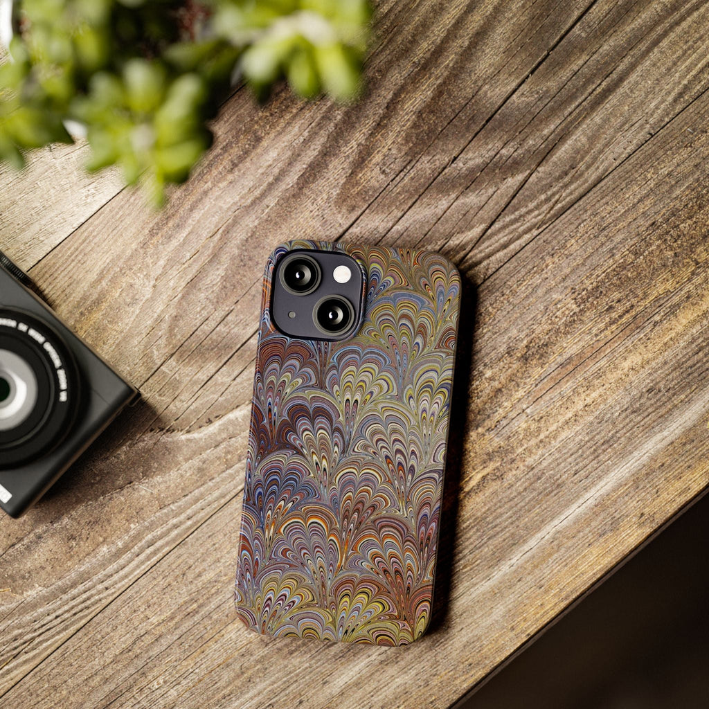 Italian Marbled Design, Multi-Colored Pallet, Slim Phone Cases, Case-Mate