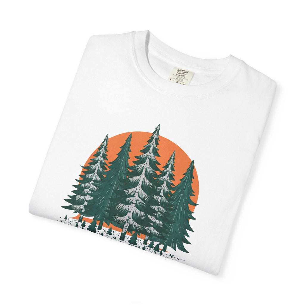 Forest T-Shirt - Conifer Trees Adventure Tee - DipaliZ