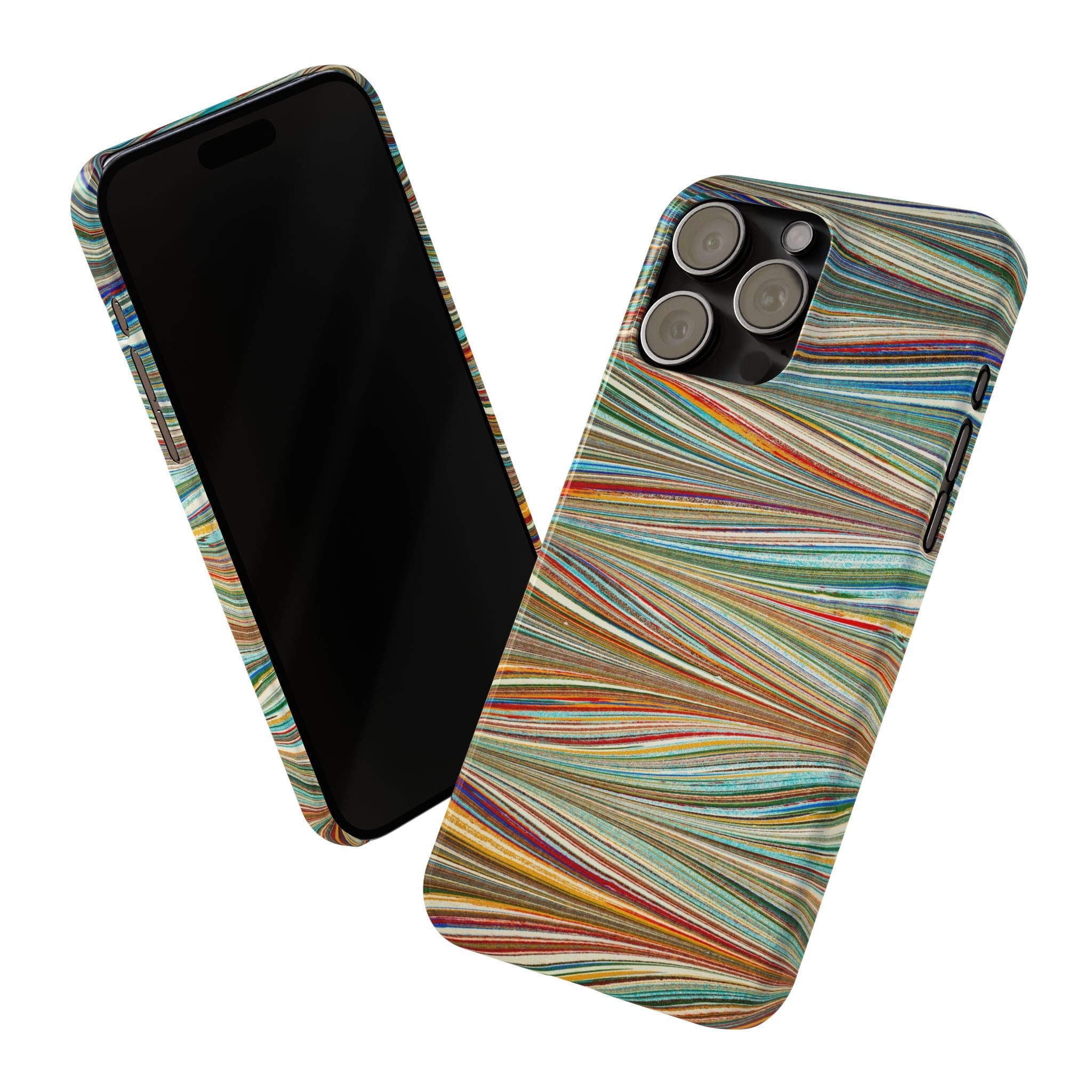 Florentine Multi-Colored Marbled Phone Case