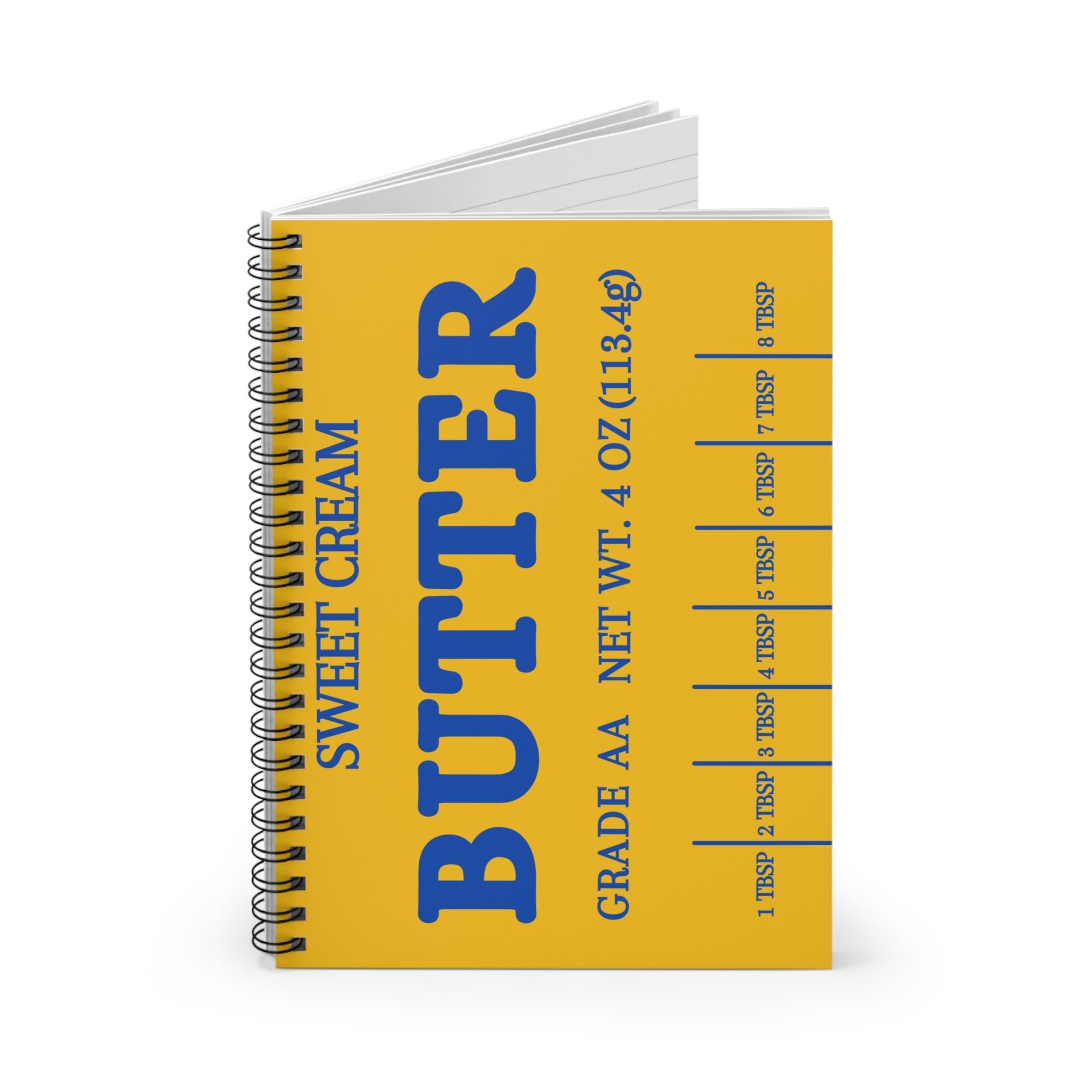 Butter Retro Yellow Notebook - Ruled Line Journal