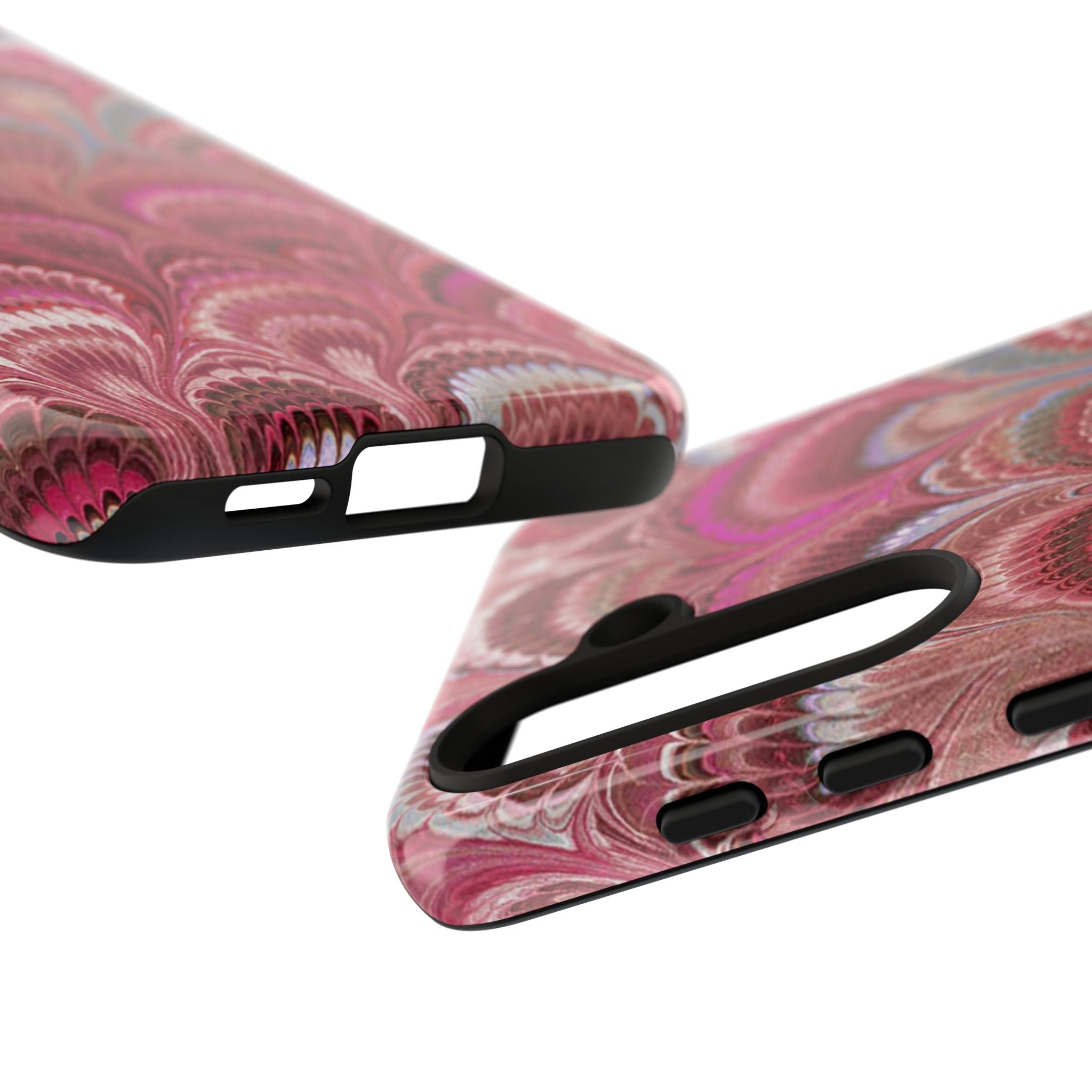 Shades of Pink Marbled Phone Case —  Dual Layer - Tough Protective Phone Cover