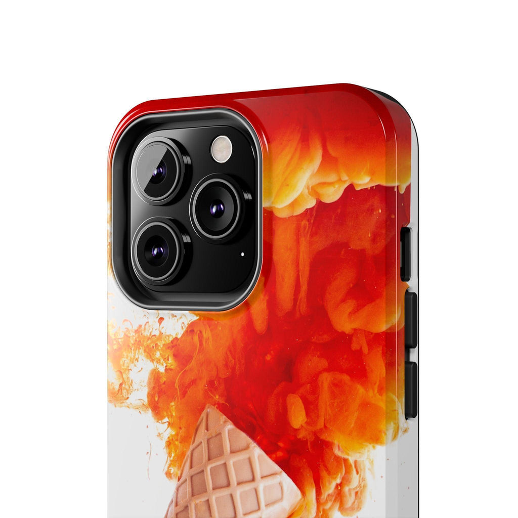 Ice Cream With Flame Of Colors Tough Phone Cases