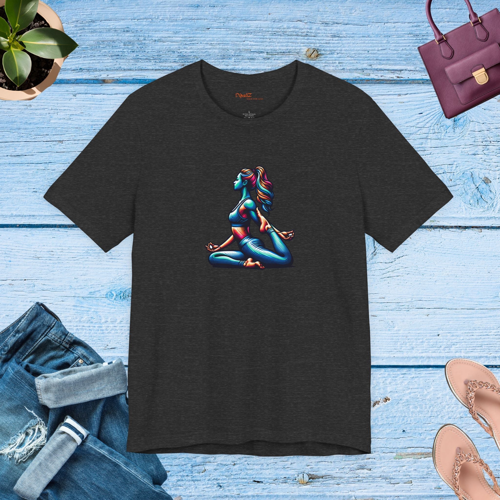 Yoga Unisex Jersey Short Sleeve Tee - Soft Cotton - DipaliZ