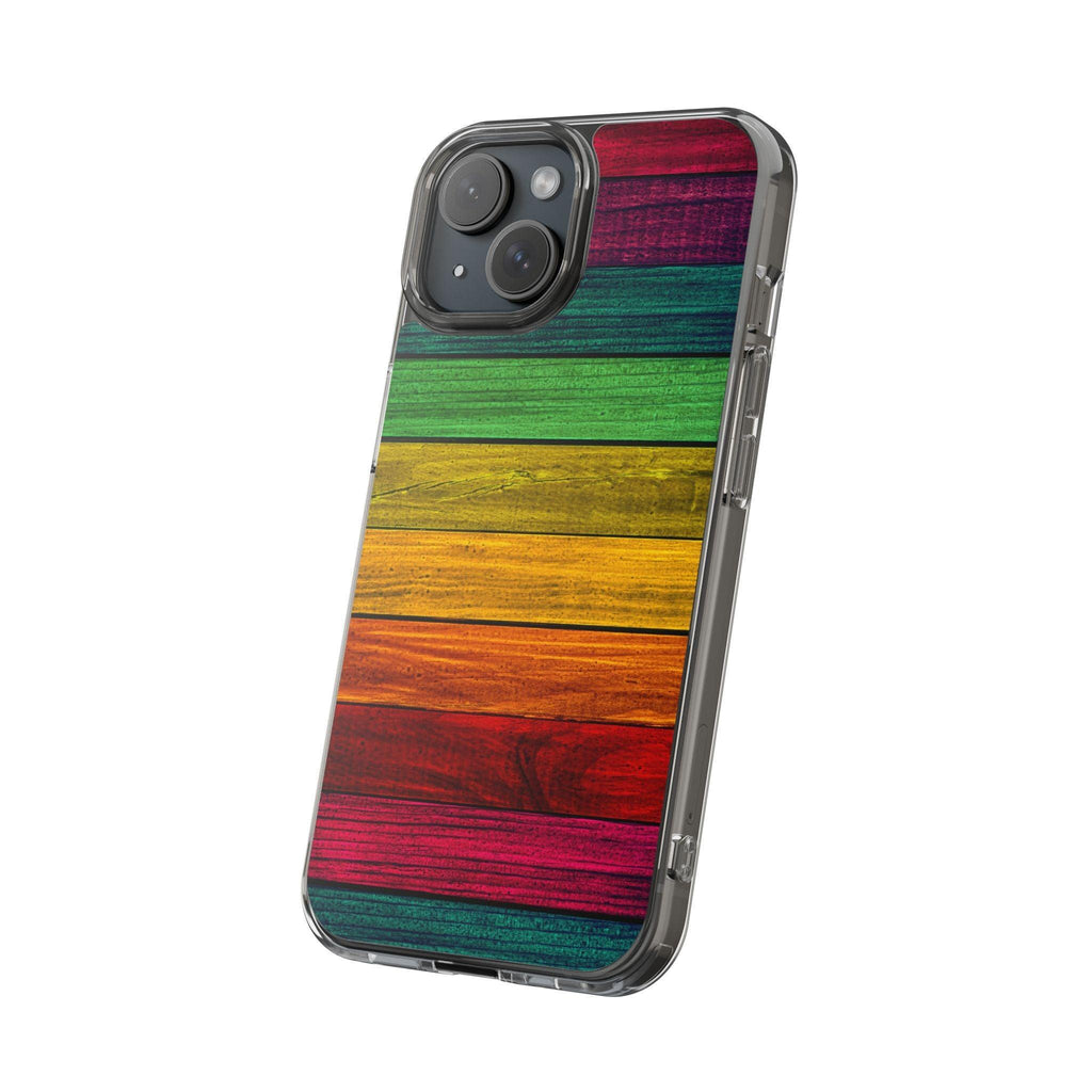 Rainbow On Woods Clear Cases