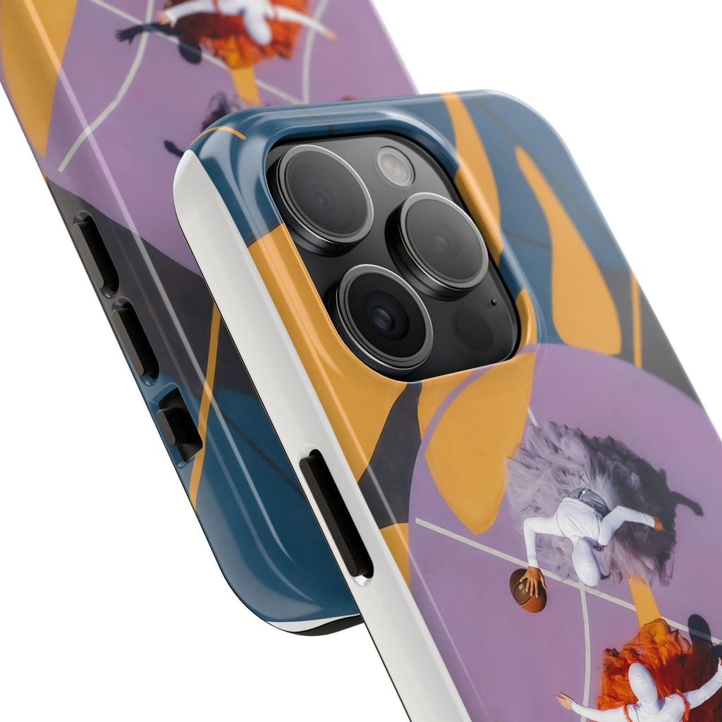 Two Womens Play basket ball Tough Phone Cases