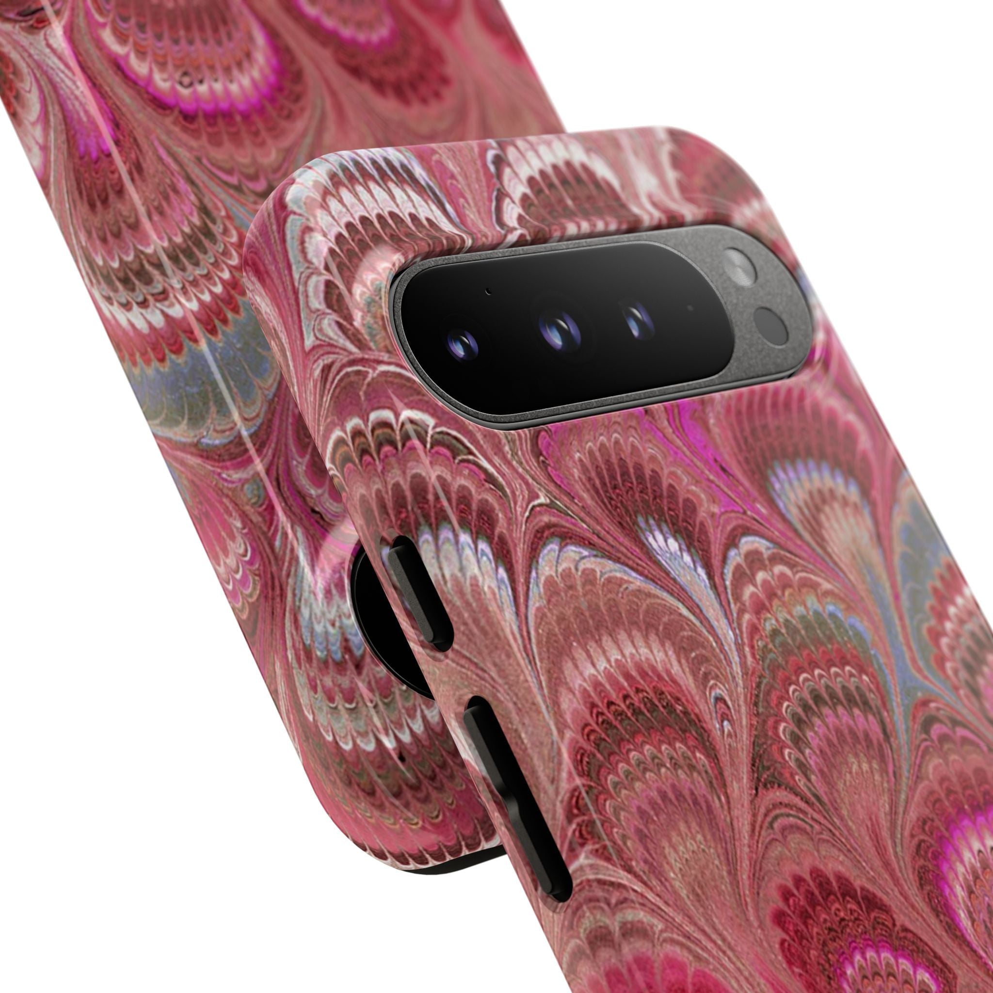 Shades of Pink Marbled Phone Case —  Dual Layer - Tough Protective Phone Cover