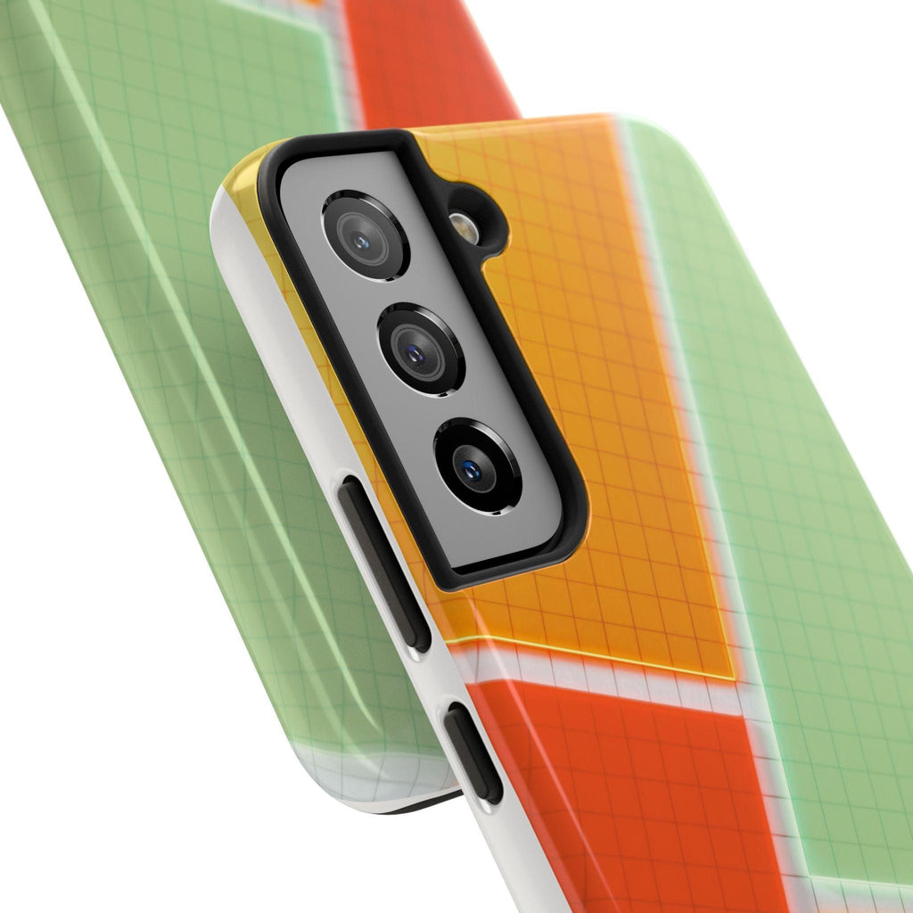 Four Colors Blocks With Shades Tough Phone Cases