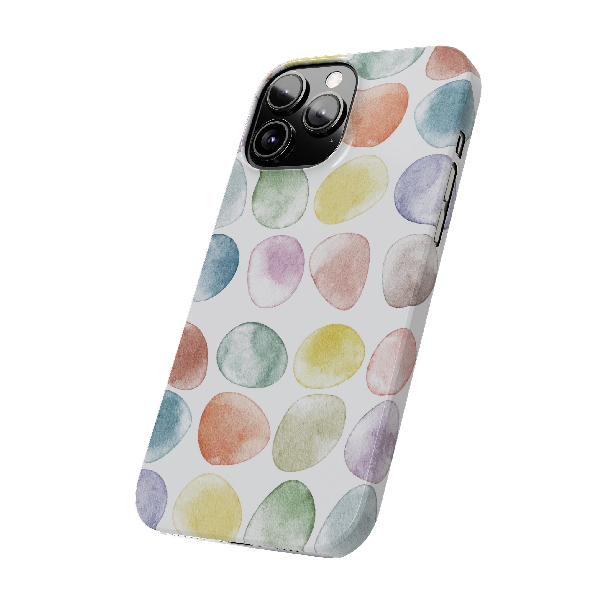 Colorful Watercolor Organic Circle iPhone 17 + many models Phone Cases