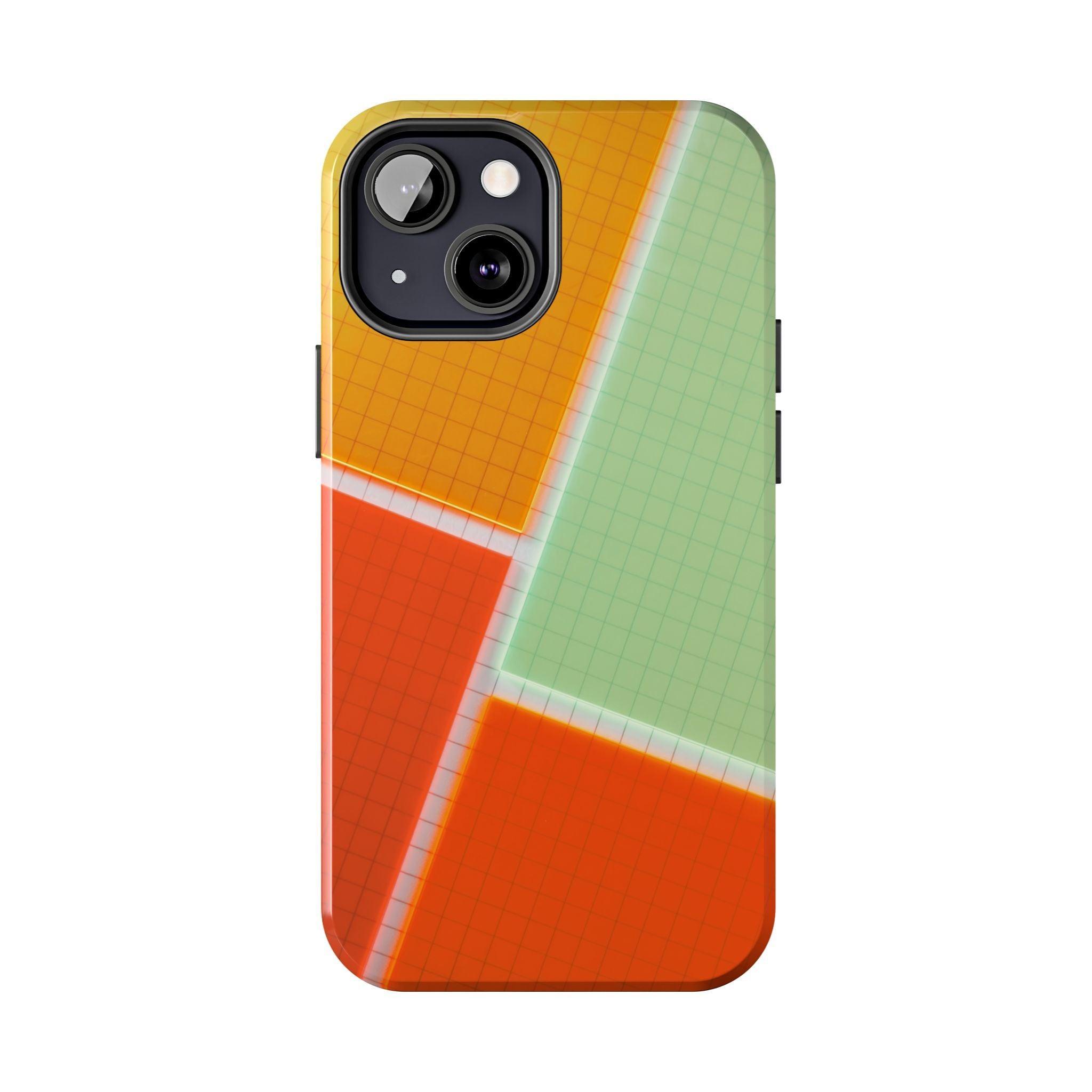 Four Colors Blocks With Shades Tough Phone Cases