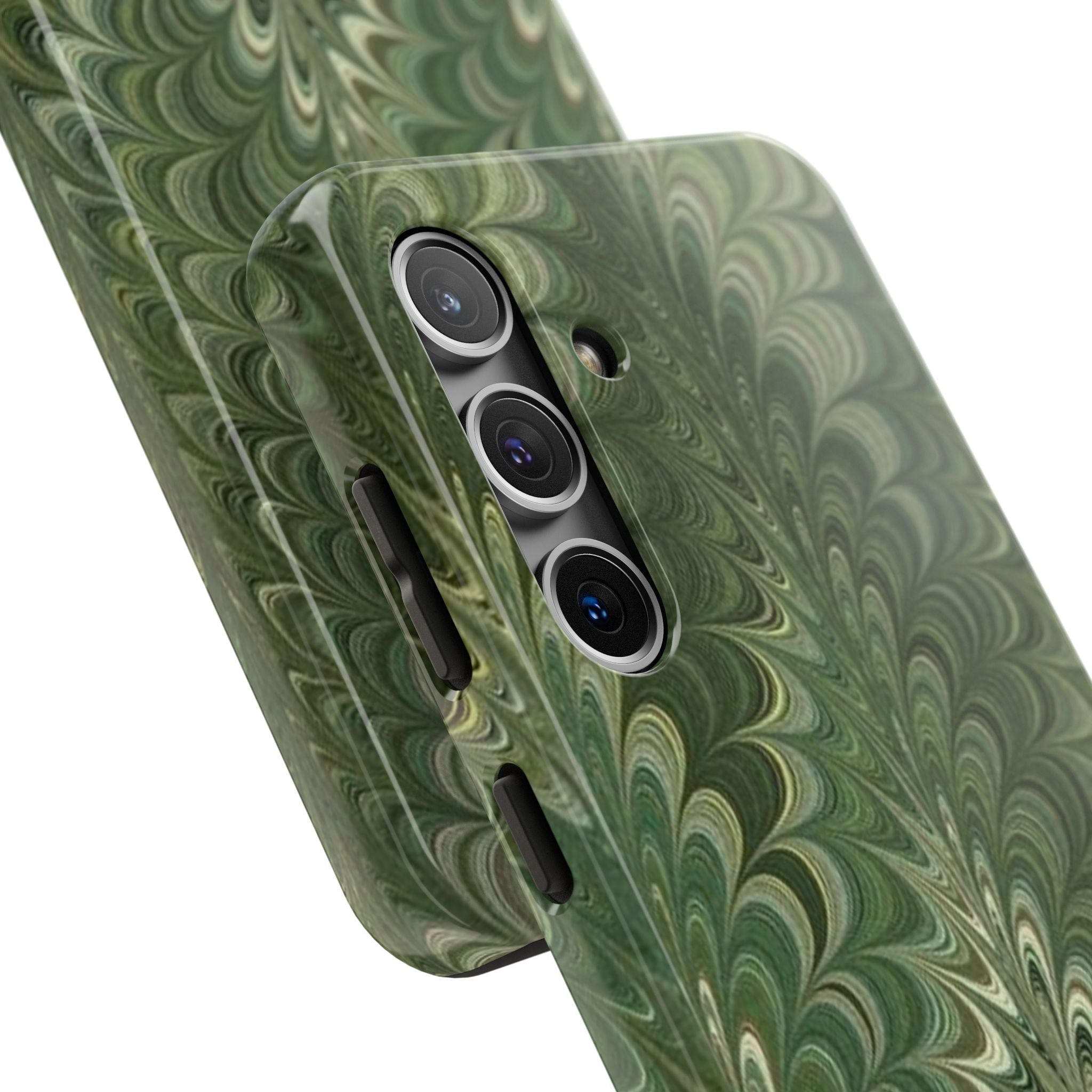 Deep Green Marble Italian Durable Phone Case