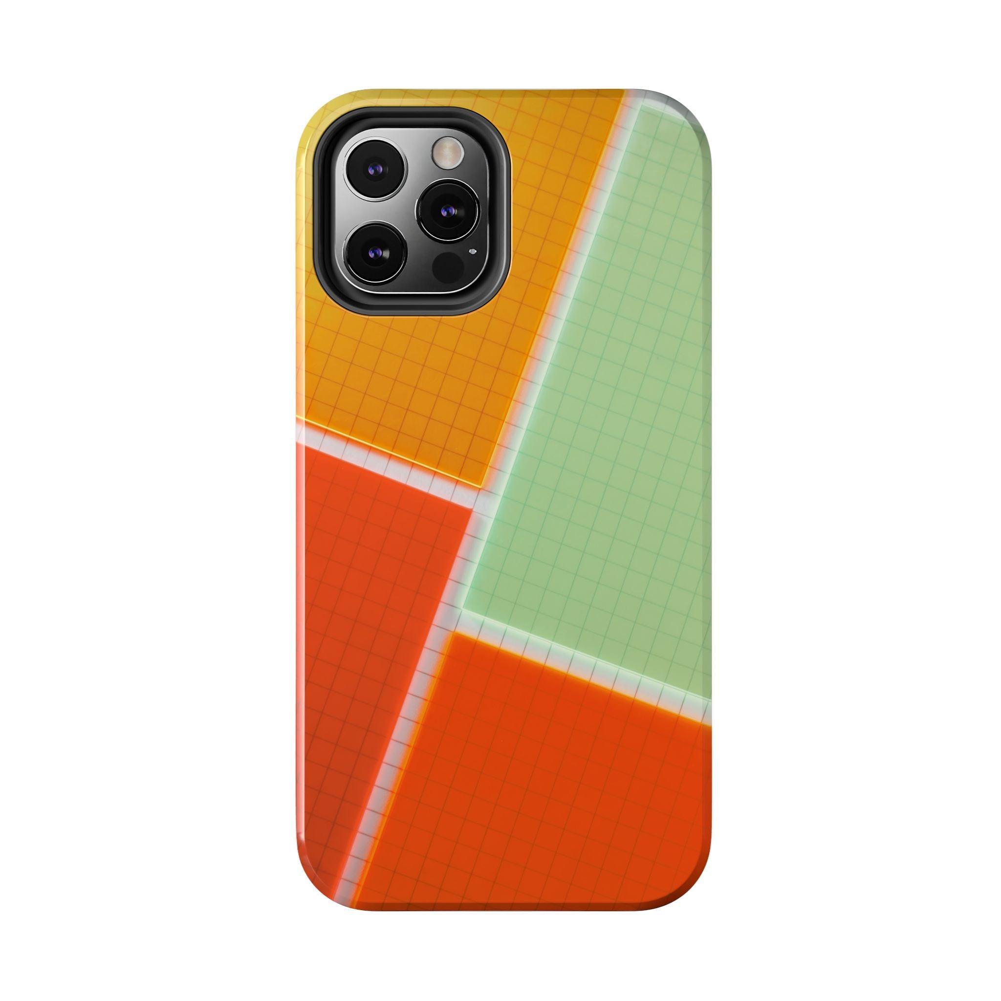 Four Colors Blocks With Shades Tough Phone Cases