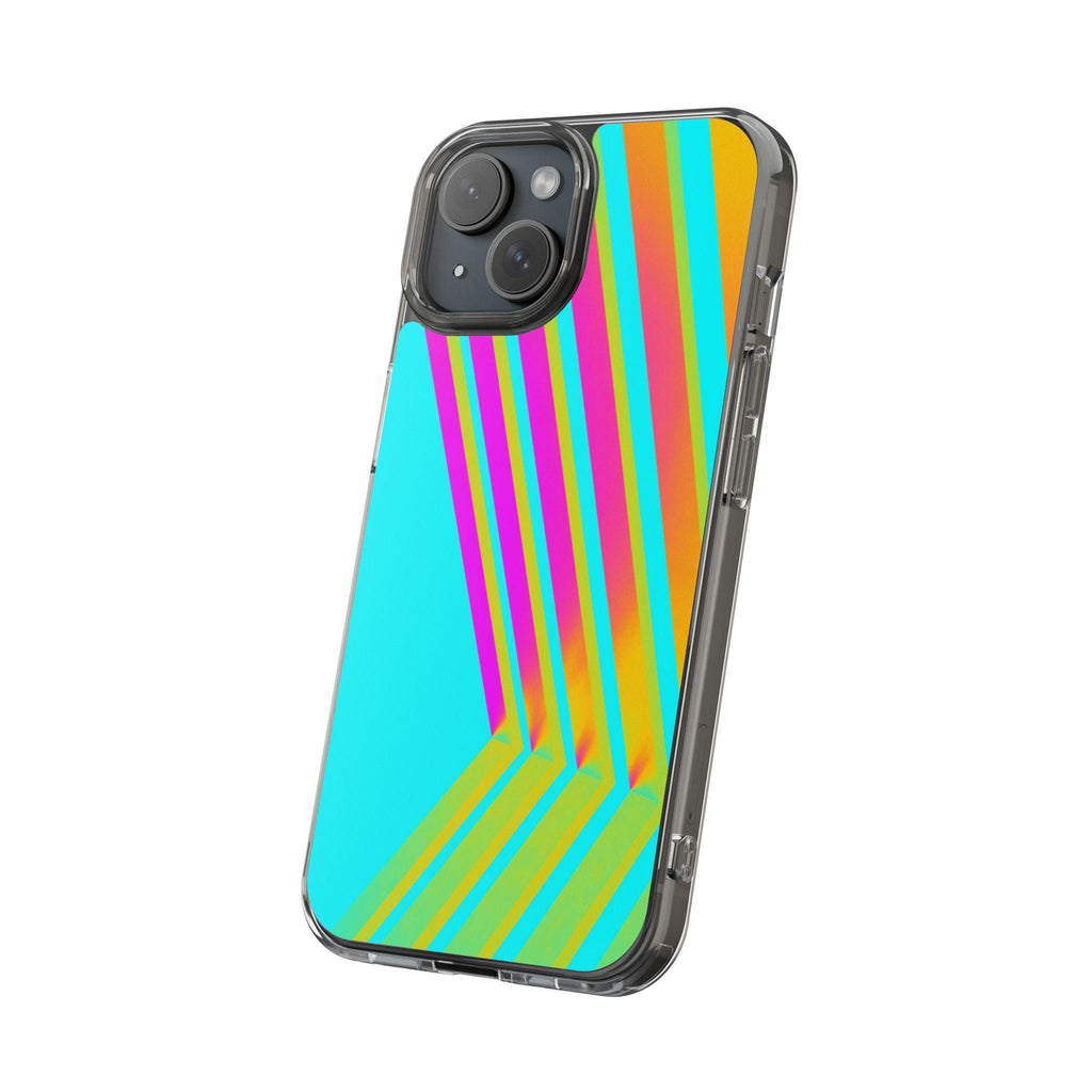 Abstract Pattern With Vibrant Color Clear Cases