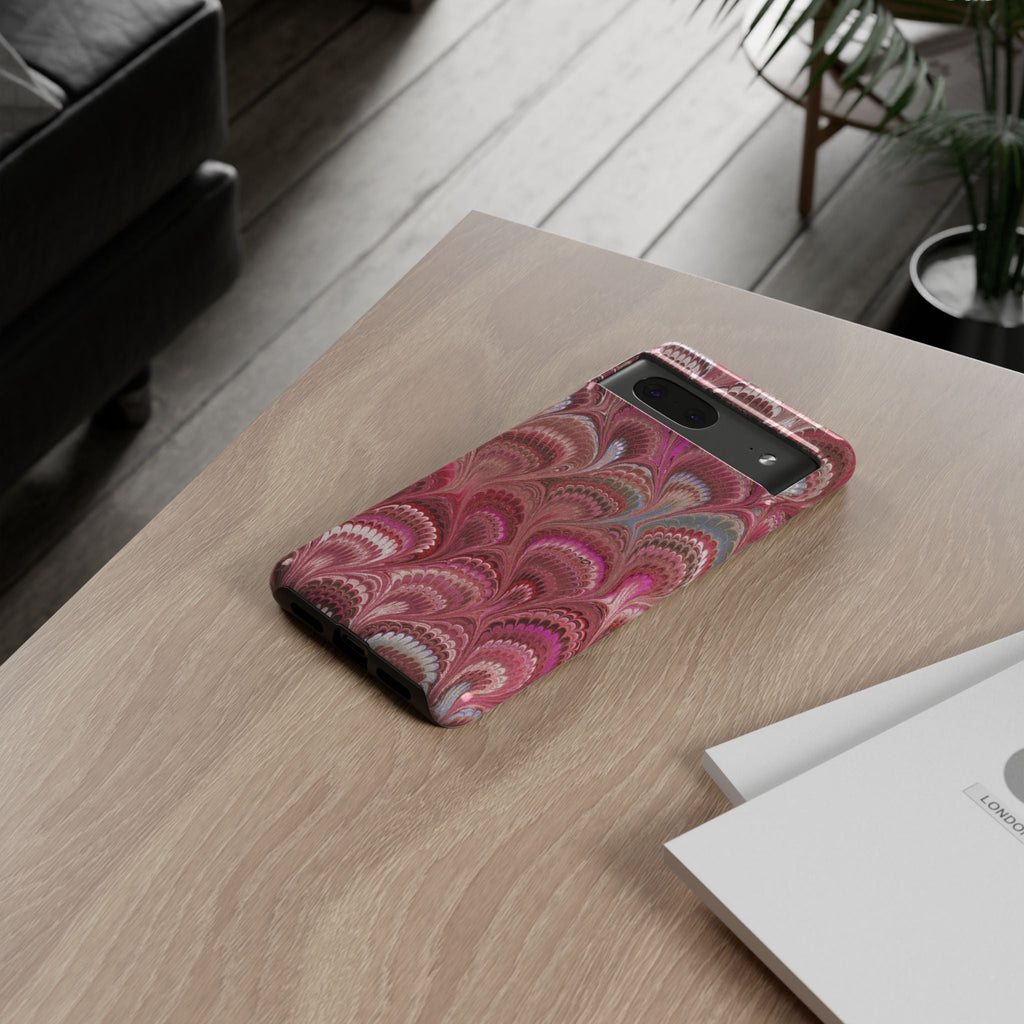 Shades of Pink Marbled Phone Case —  Dual Layer - Tough Protective Phone Cover