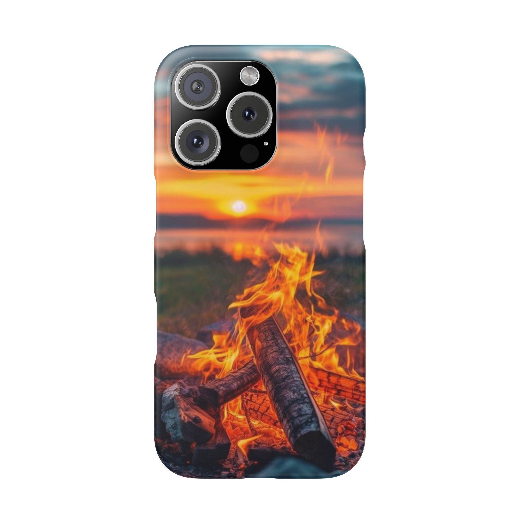 Woodland Fire Phone Case – Warmth of Nature’s Blaze on Your Device