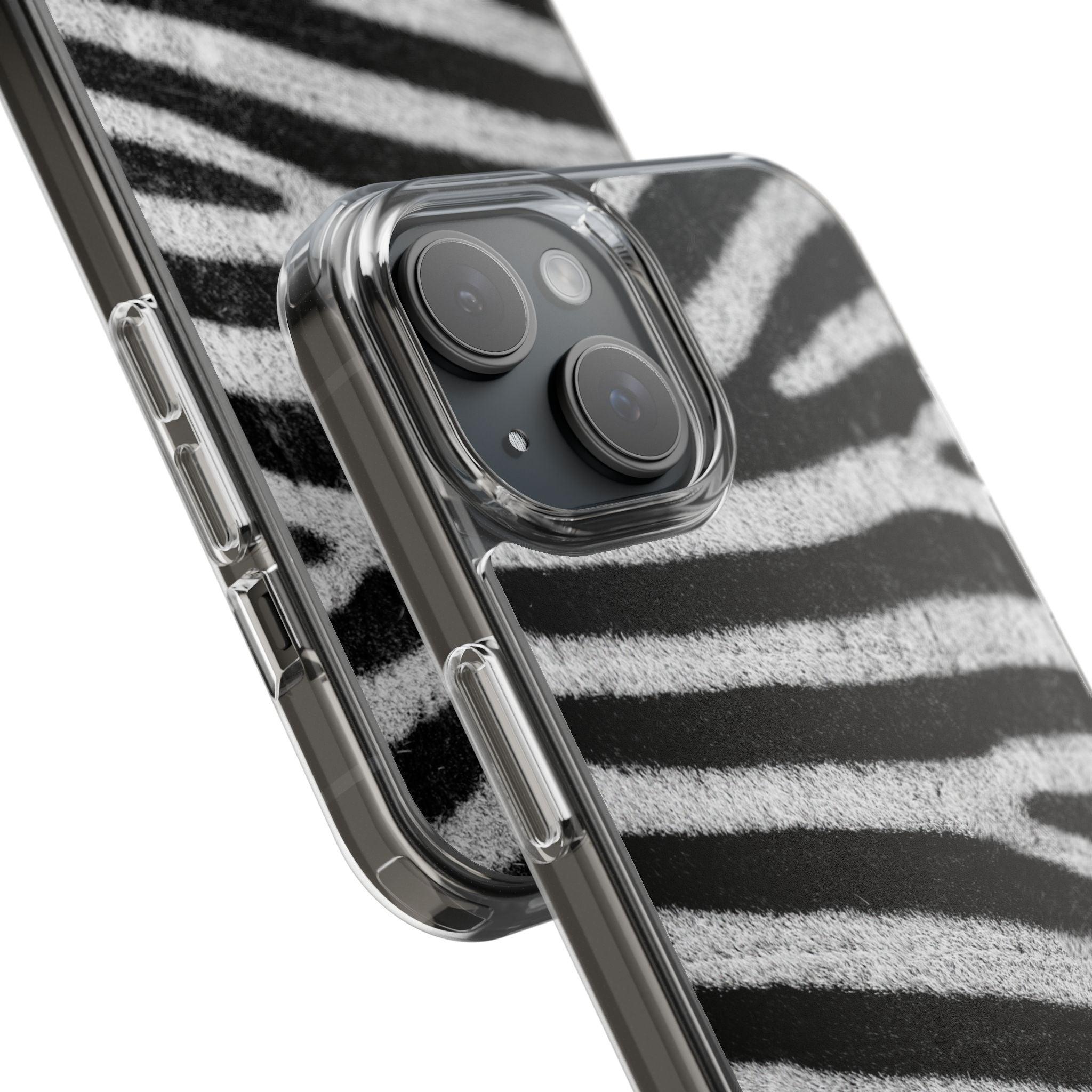 Clear Cases Black and White Zebra Stripes