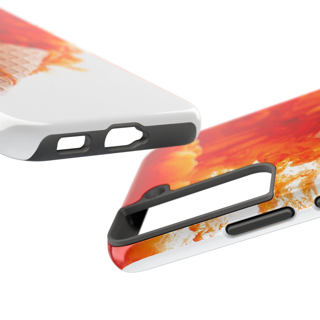 Ice Cream With Flame Of Colors Tough Phone Cases