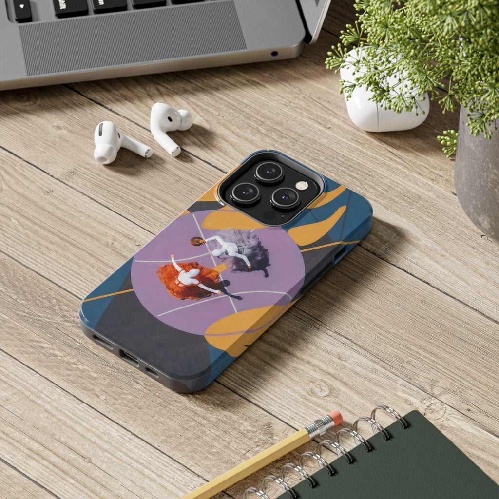 Two Womens Play basket ball Tough Phone Cases