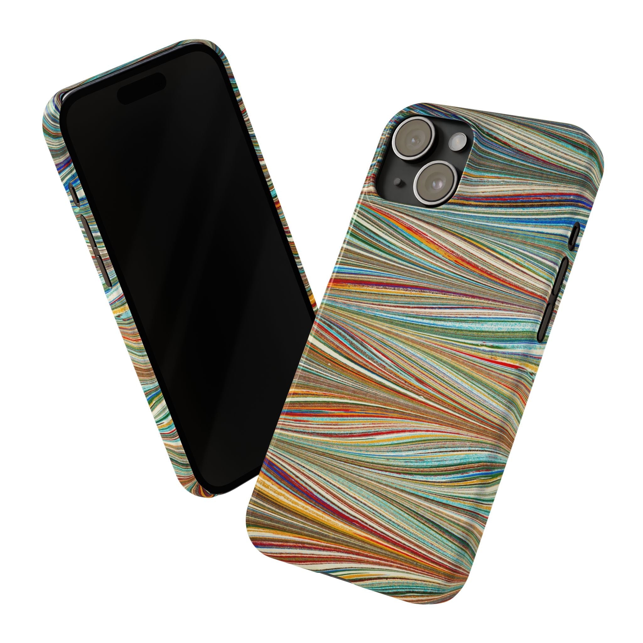 Florentine Multi-Colored Marbled Phone Case