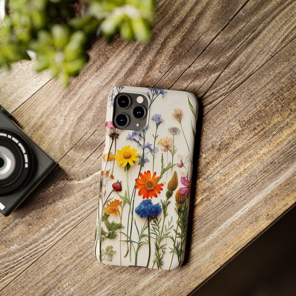 Floral Phone Cases, Pressed Flowers Design, iPhone 17 Case, Botanical Phone Accessories