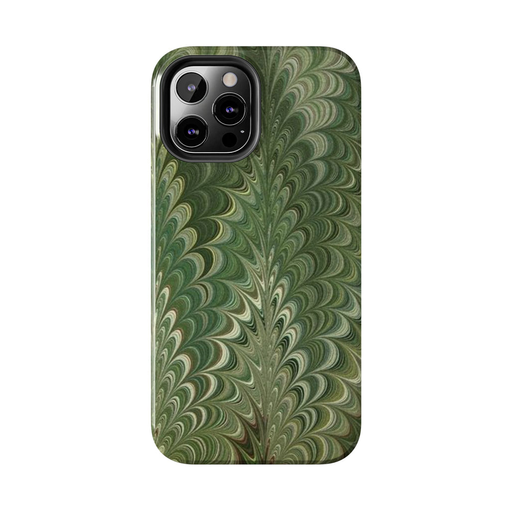 Deep Green Marble Italian Durable Phone Case