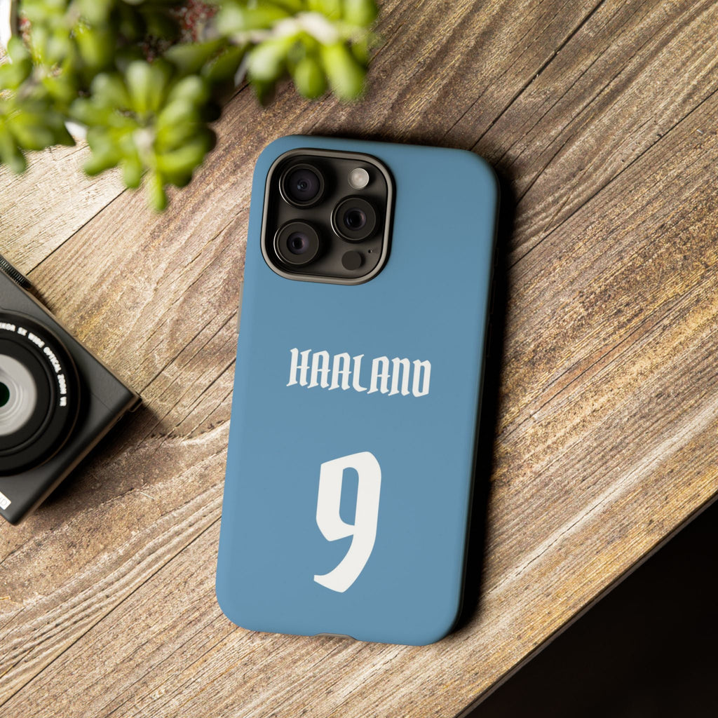 Erling Haaland PowerStrike – Rugged Dual-Layer Protection & Slim Profile | Compatible with iPhone 8 to 16 Pro Max & Samsung Galaxy S10 to S25 Ultra