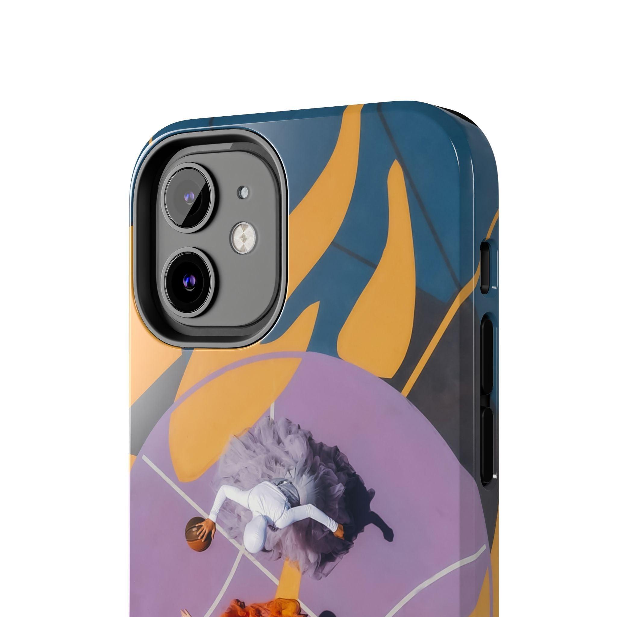 Two Womens Play basket ball Tough Phone Cases