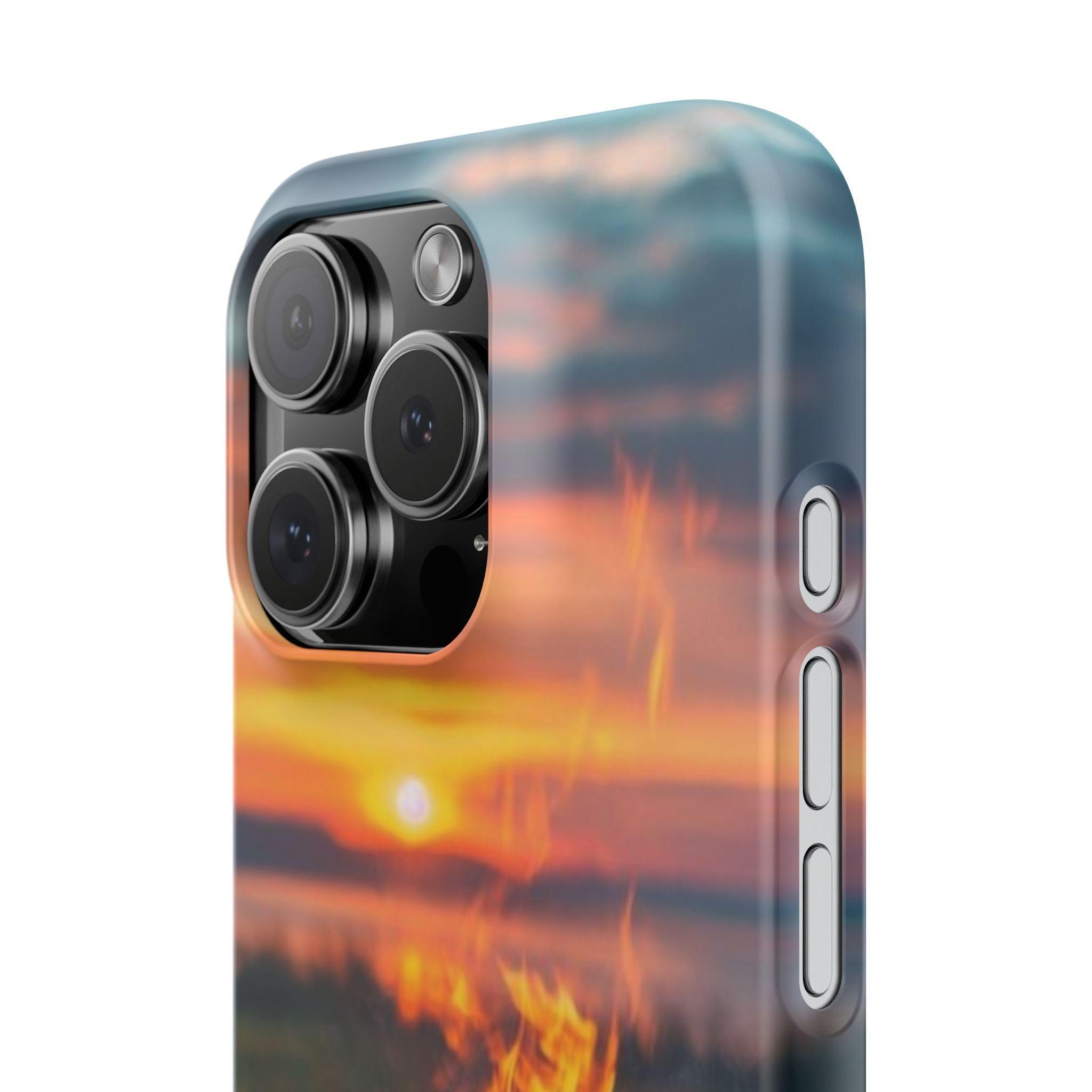 Woodland Fire Phone Case – Warmth of Nature’s Blaze on Your Device