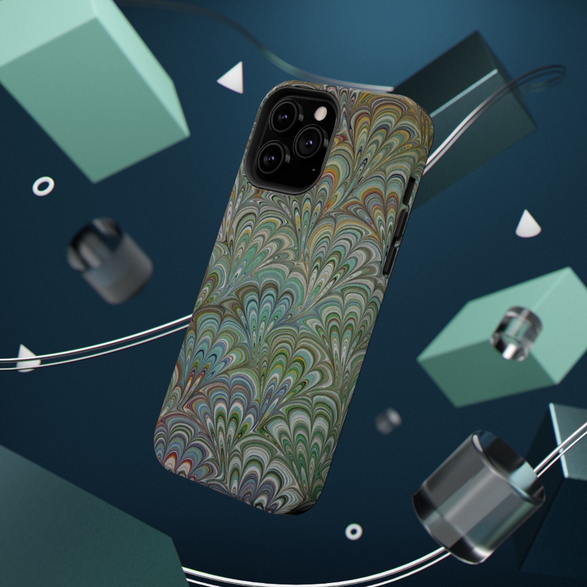 Italian Peacock Green Highly Durable Phone Case for Apple + Samsung