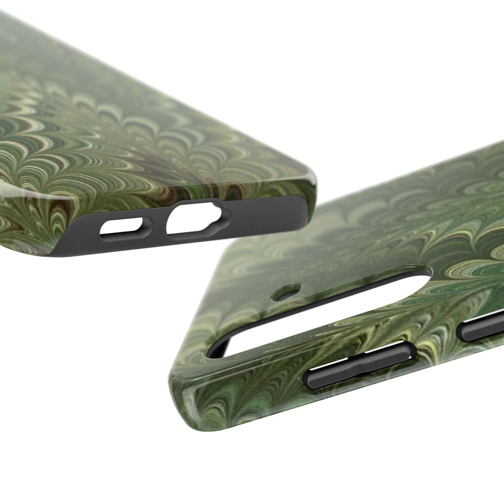 Deep Green Marble Italian Durable Phone Case