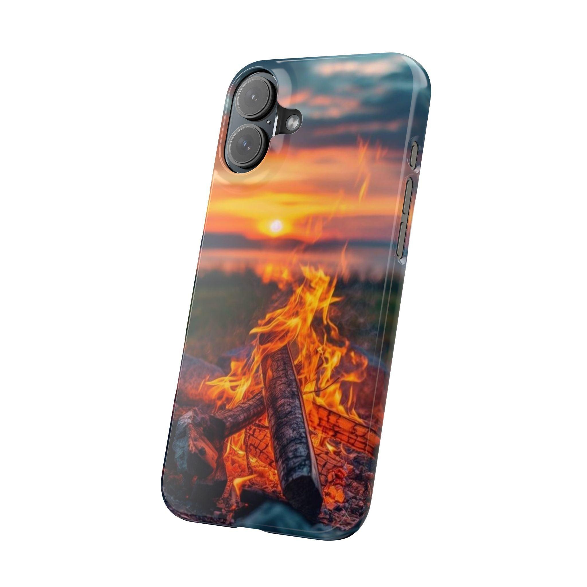 Woodland Fire Phone Case – Warmth of Nature’s Blaze on Your Device