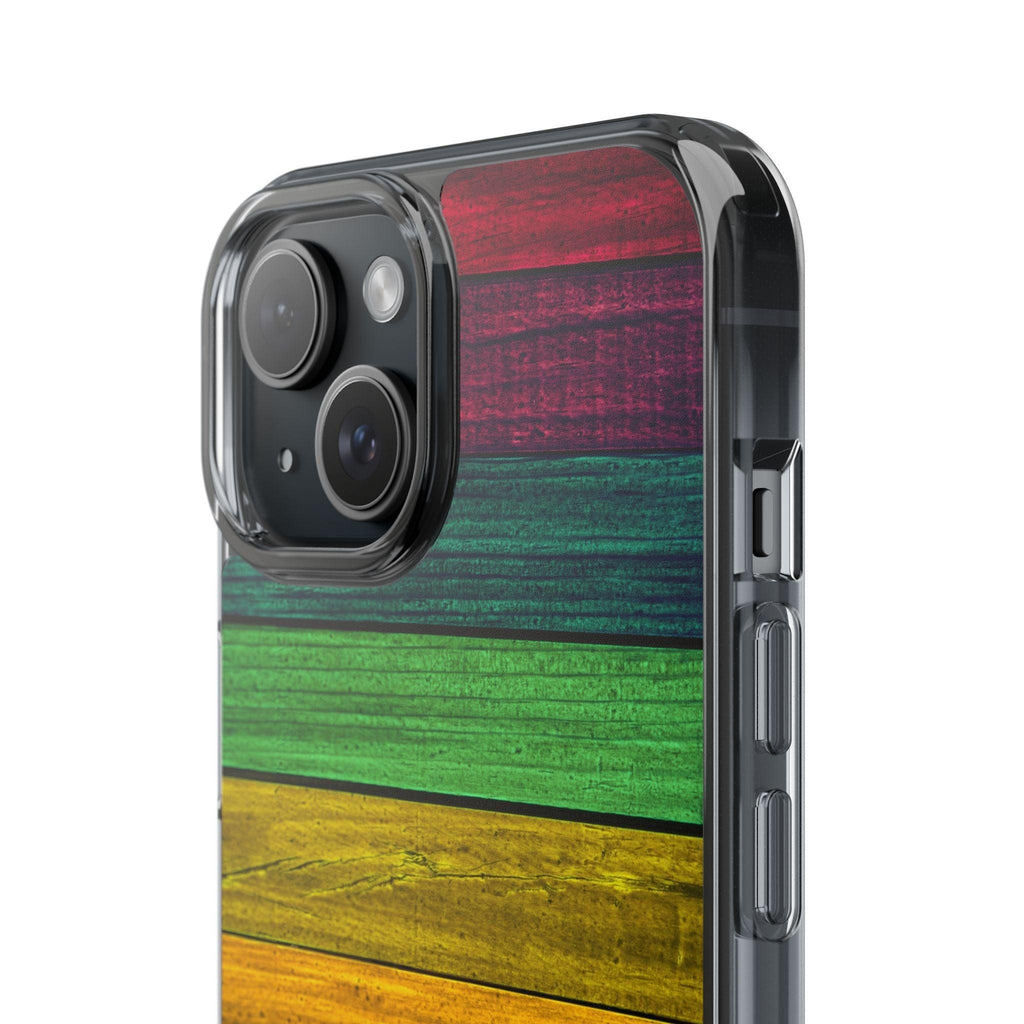 Rainbow On Woods Clear Cases