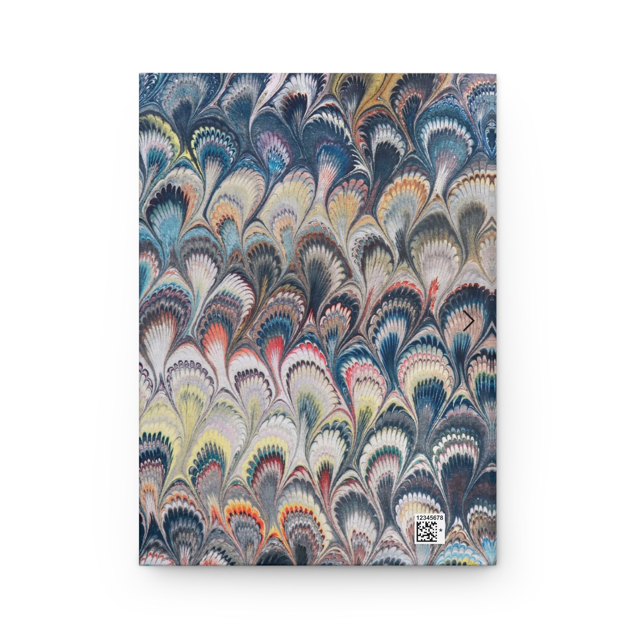 Multi-Color Vintage Peacock Italian Journal Hand-Painted Design, Notebook