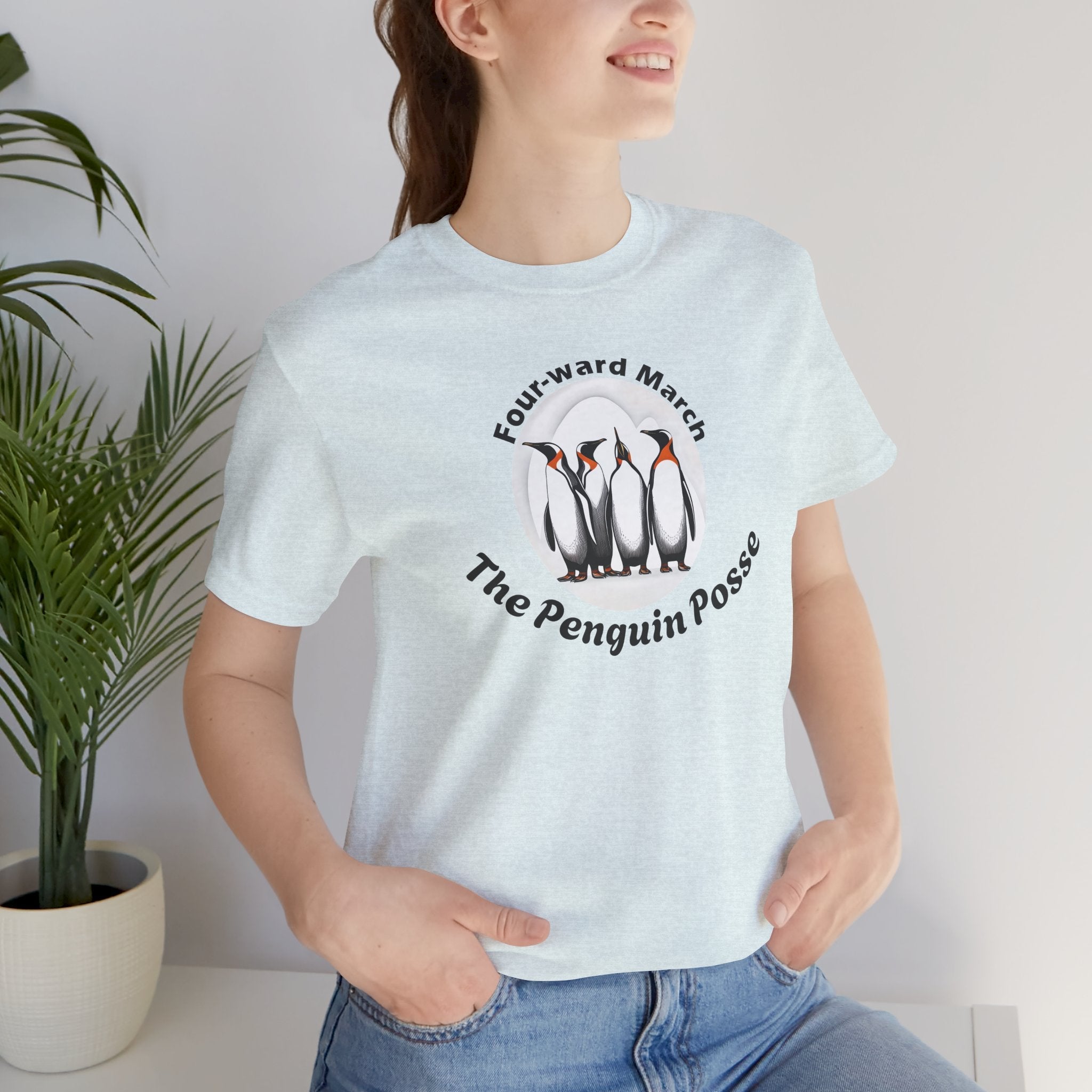 Penguins Unisex Jersey Short Sleeve Tee - Music Lovers - DipaliZ